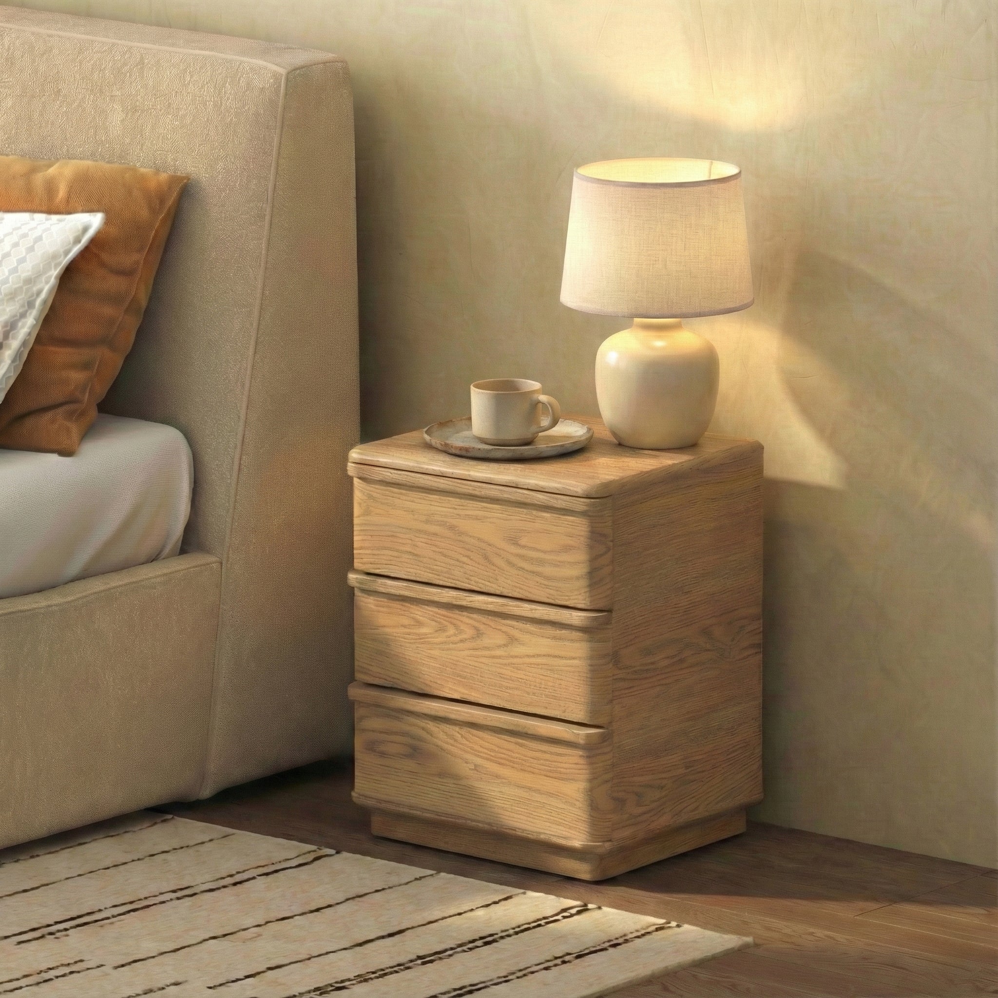 Guillermo 3 Drawer Nightstand - Image 8