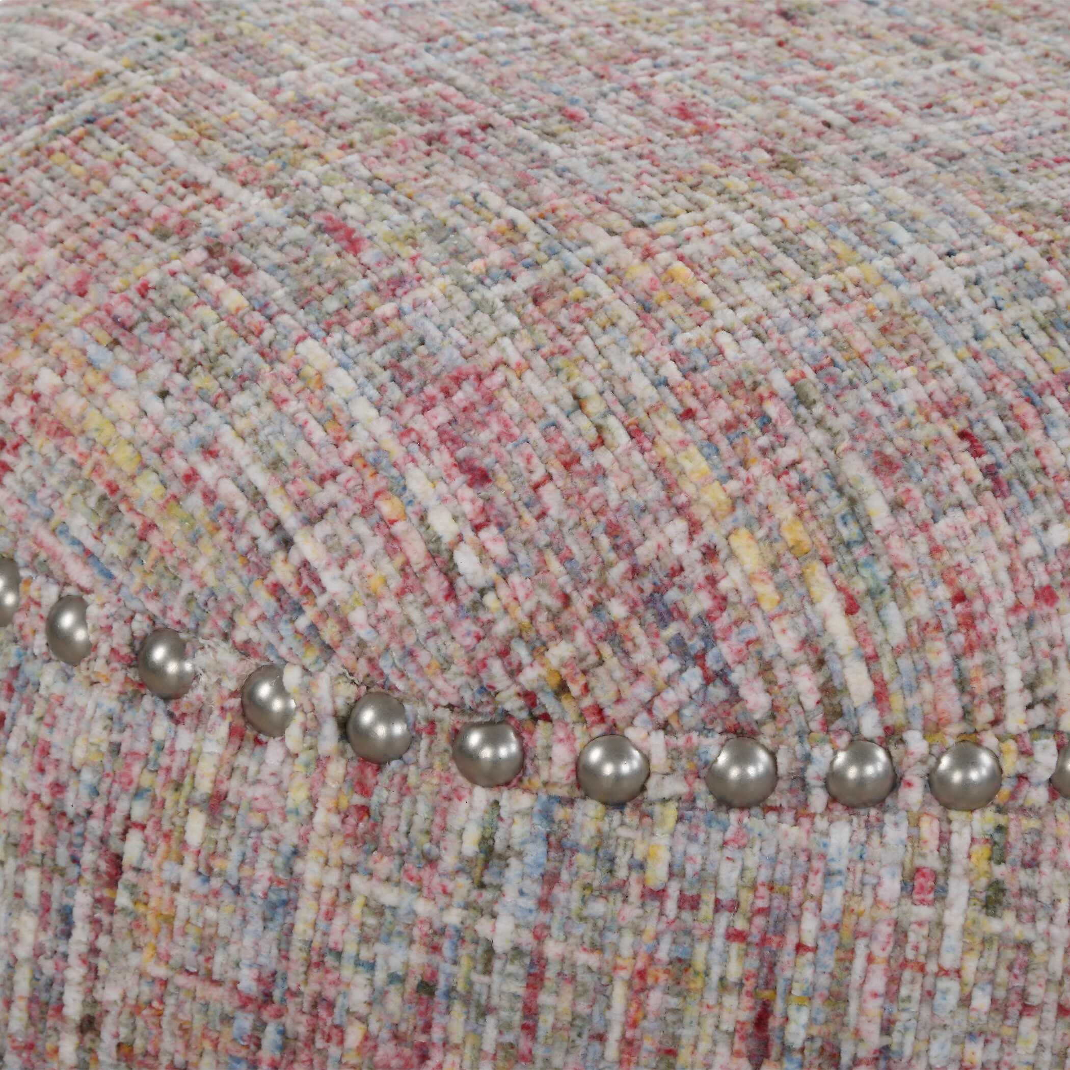 Gumdrop Confetti Chenille Ottoman - Image 3