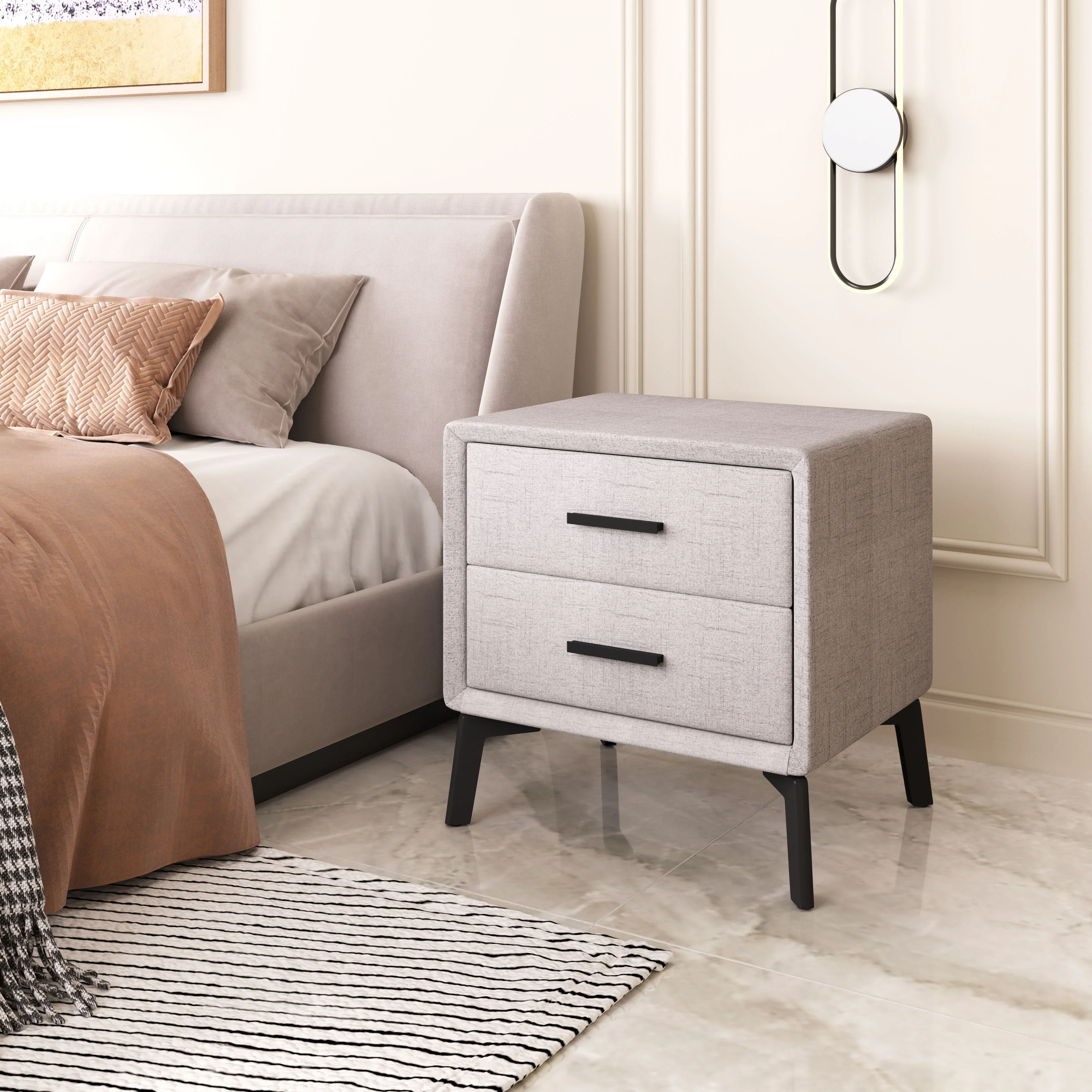 Halle Side Table Gray - Image 2