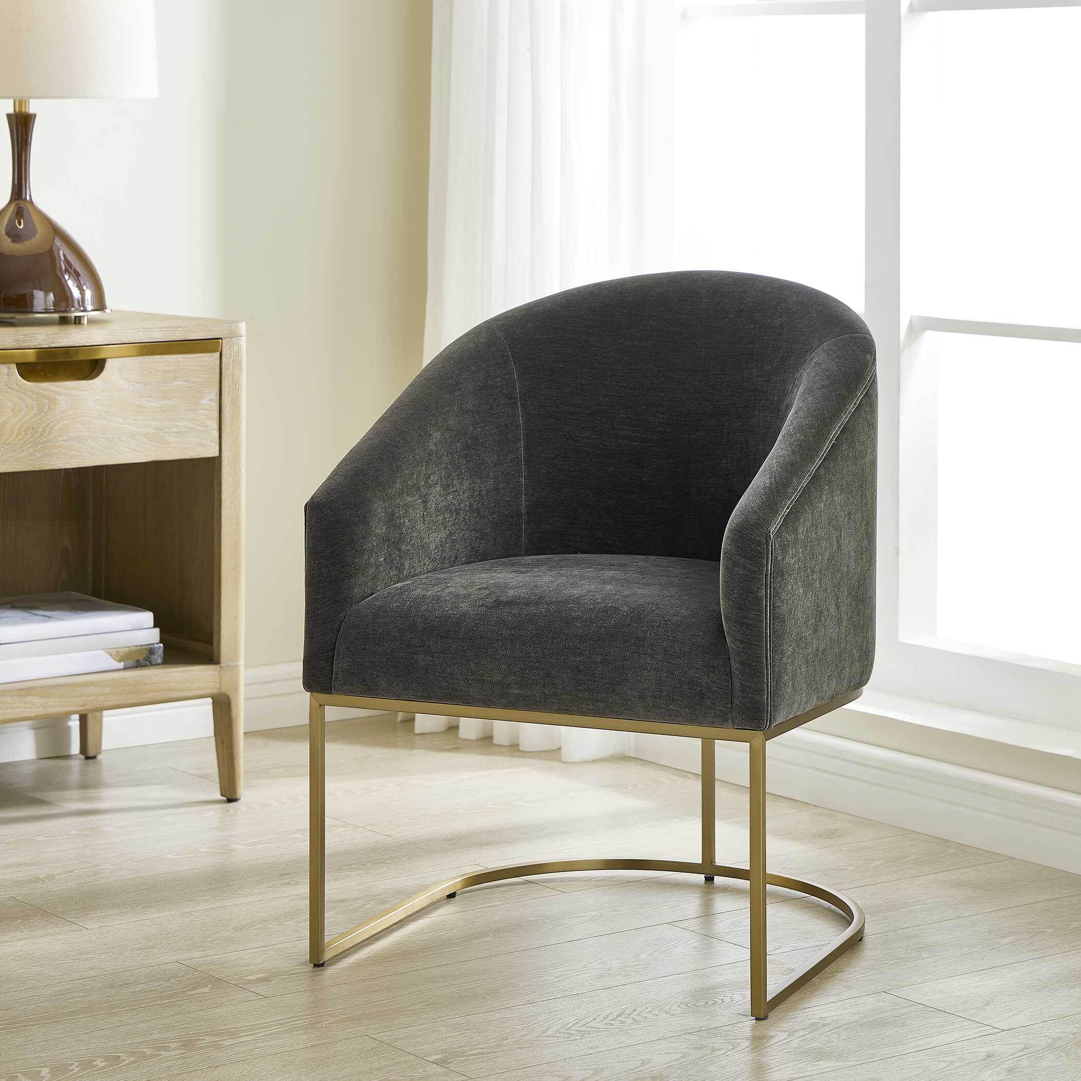 Hanni Charcoal Dining Chair - Set of 2 - Image 2