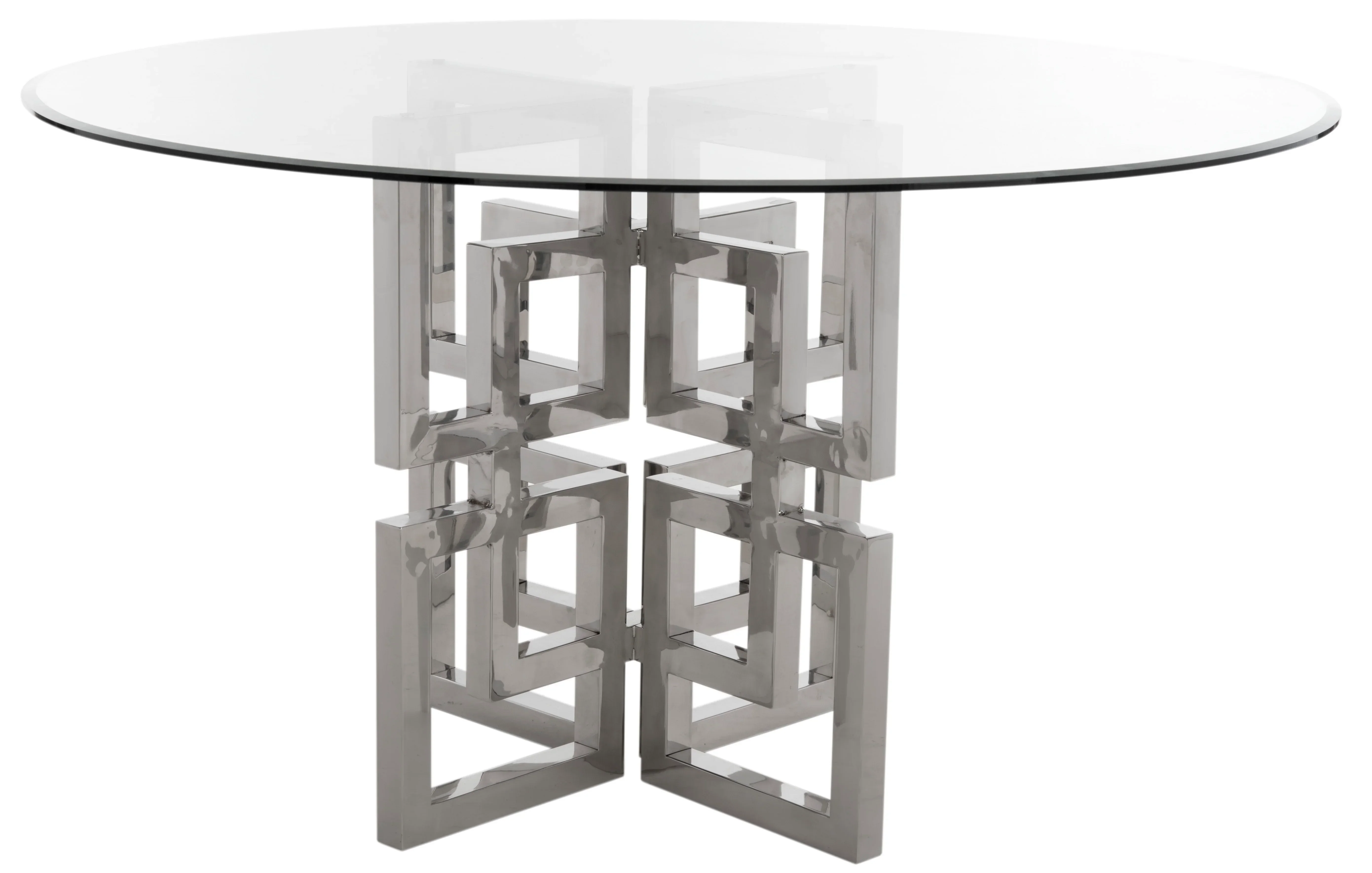 Harlan 54" Round Glass Top Dining Table - Image 2