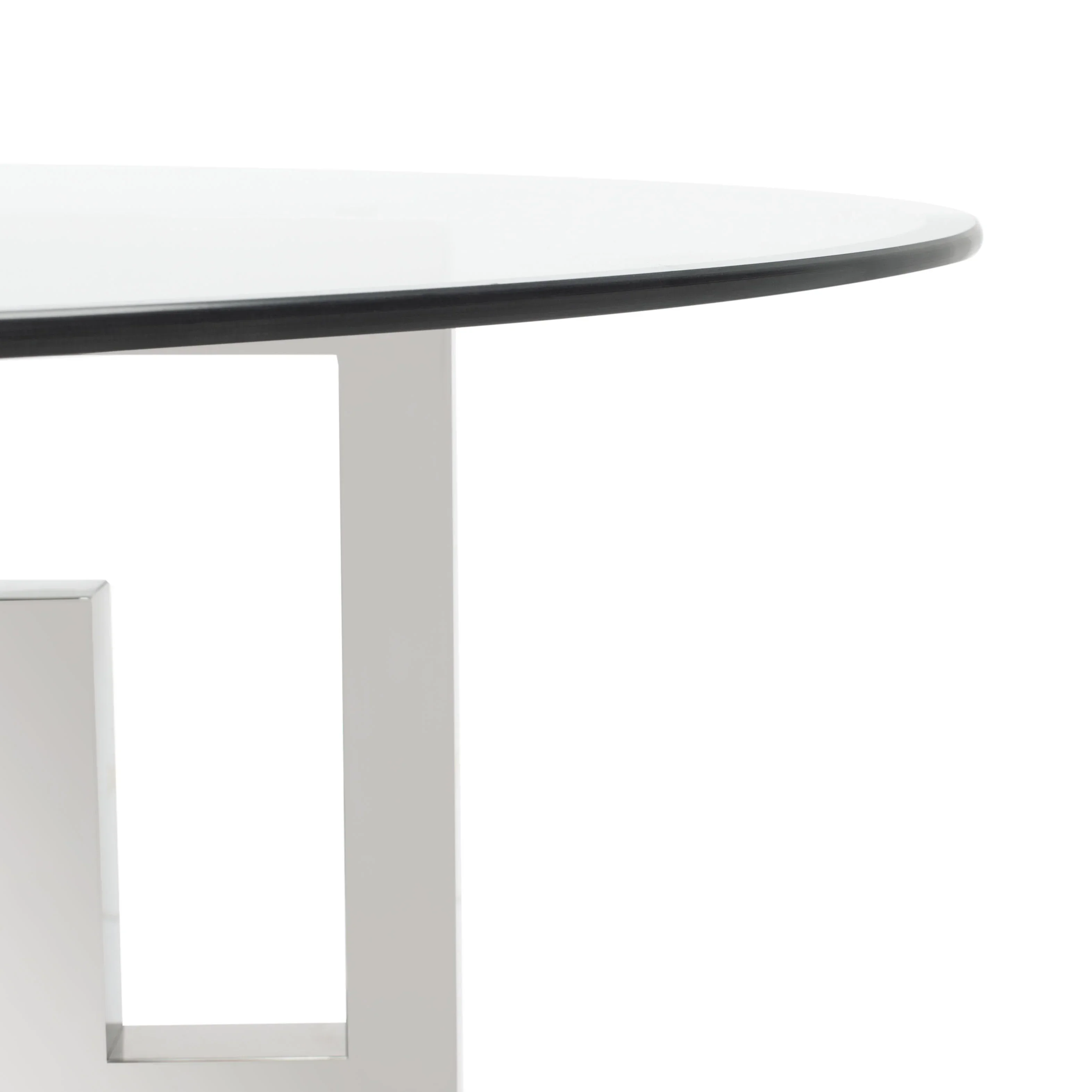 Harlan 54" Round Glass Top Dining Table - Image 6