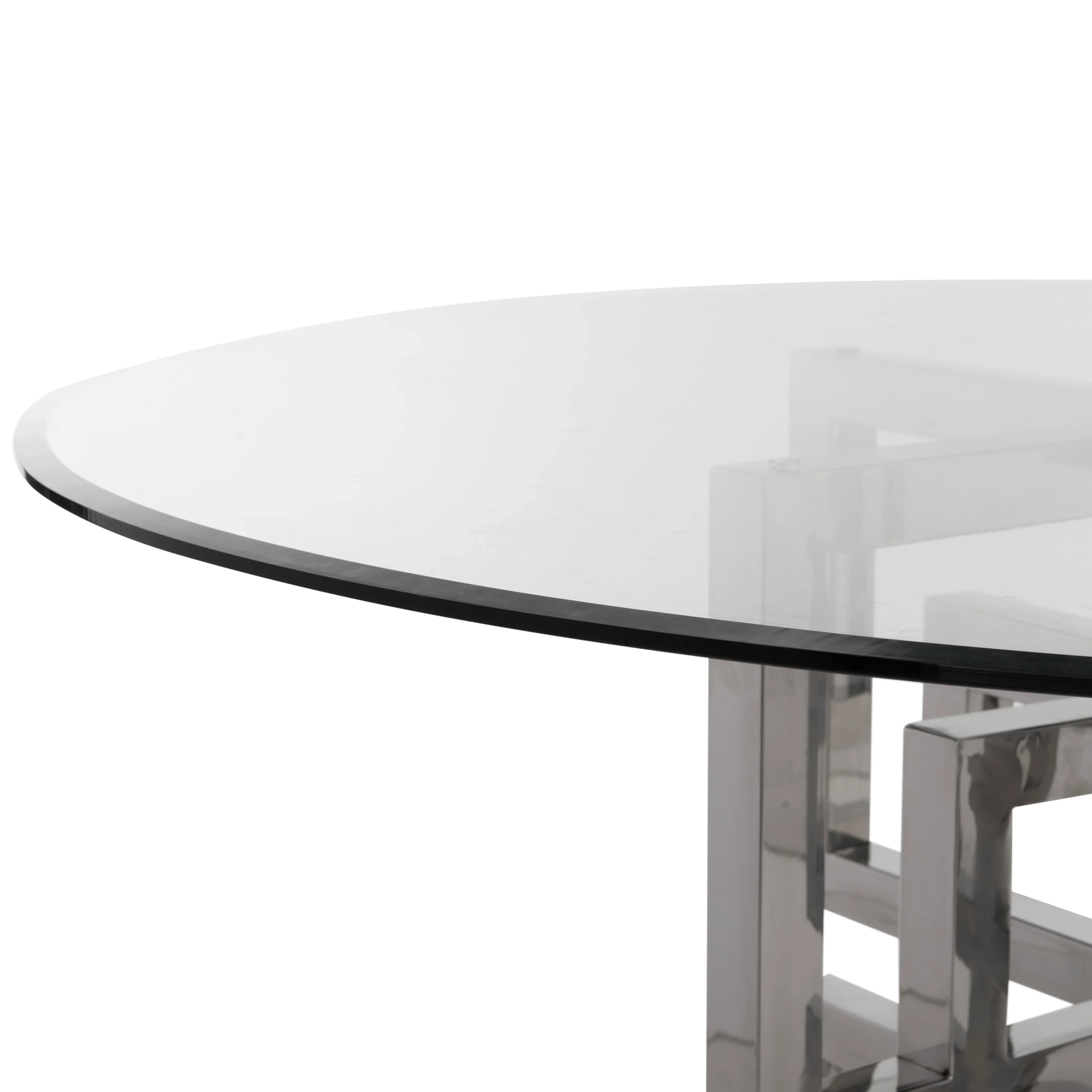 Harlan 54" Round Glass Top Dining Table - Image 7