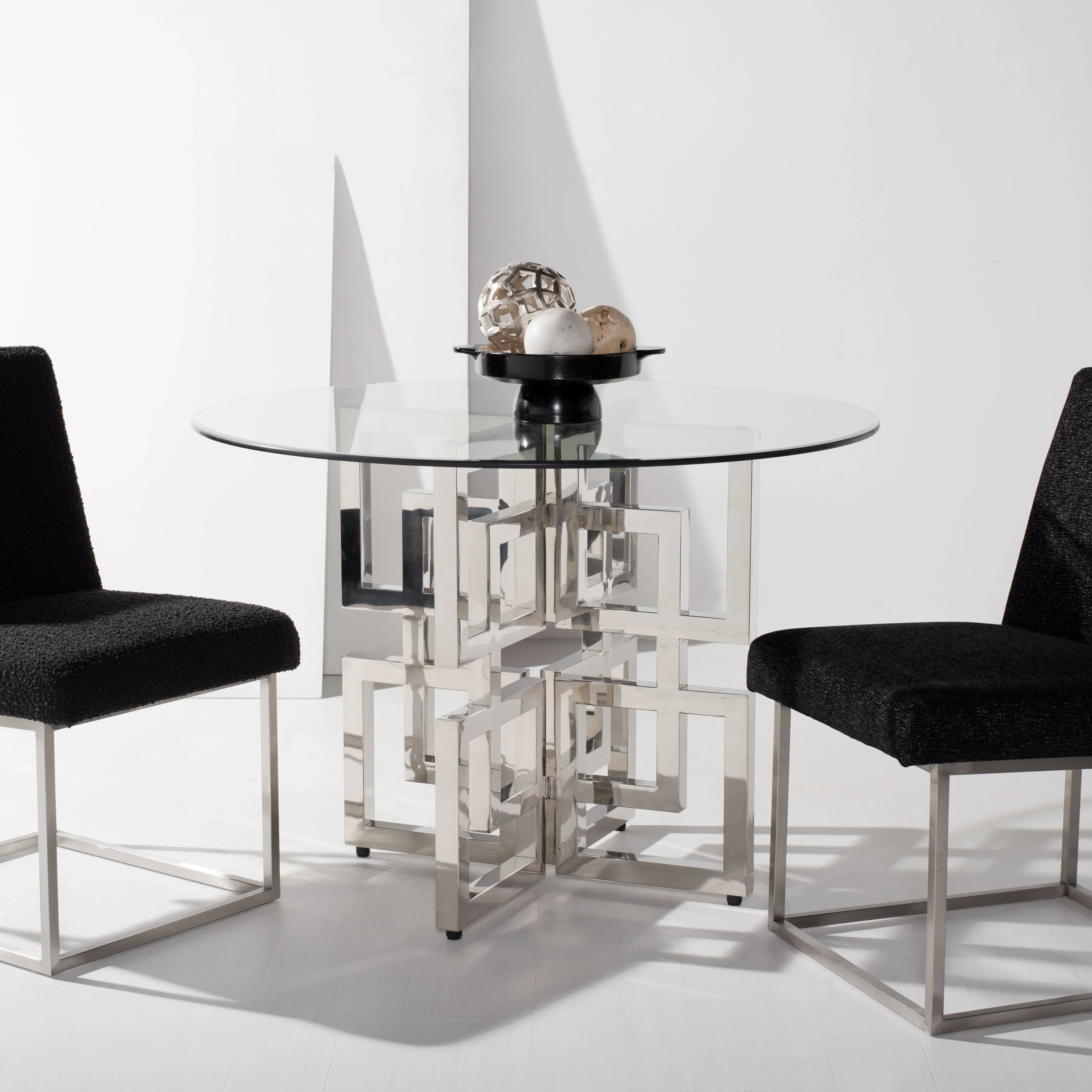Harlan 54" Round Glass Top Dining Table - Image 9