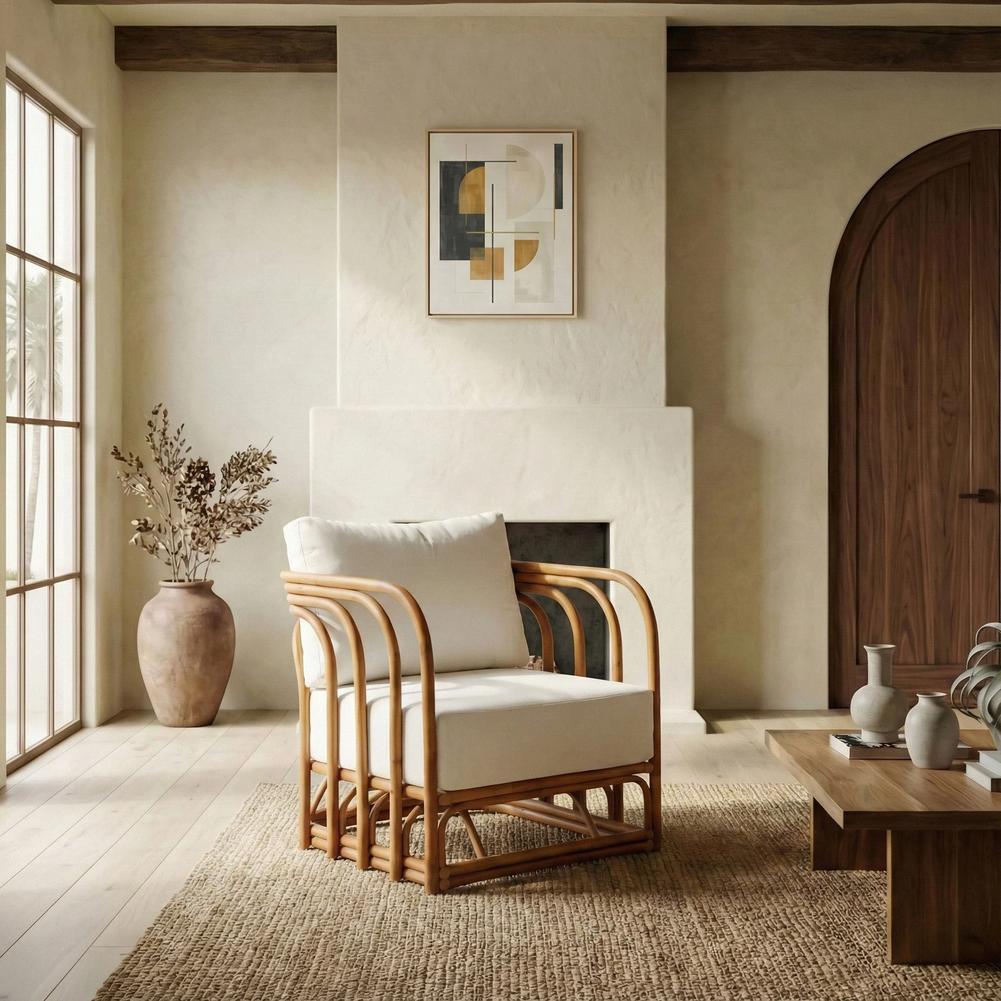Harlowe Rattan Accent Chair - Image 3