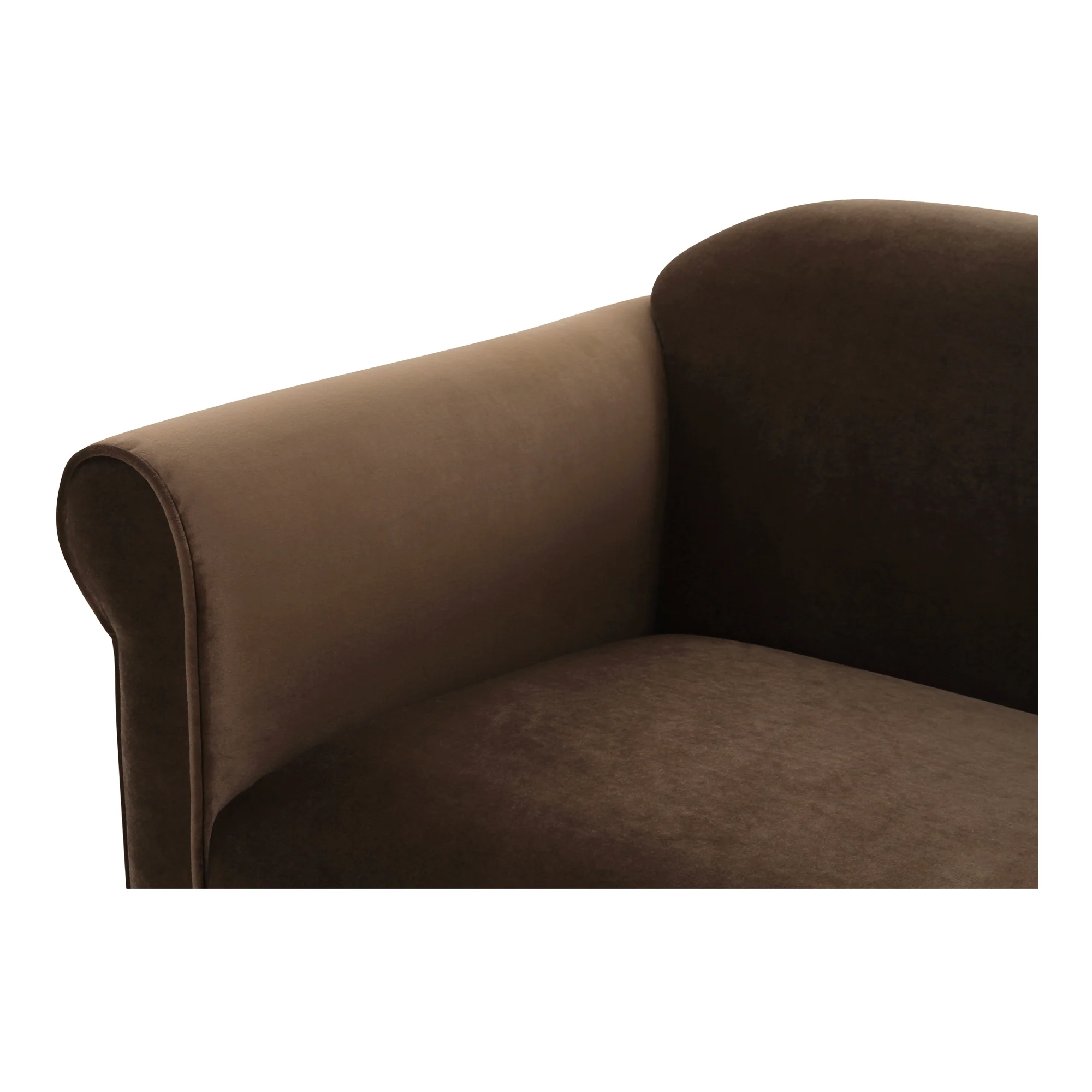 Harmony Accent Chair Dark Brown Faux Mohair - Image 7