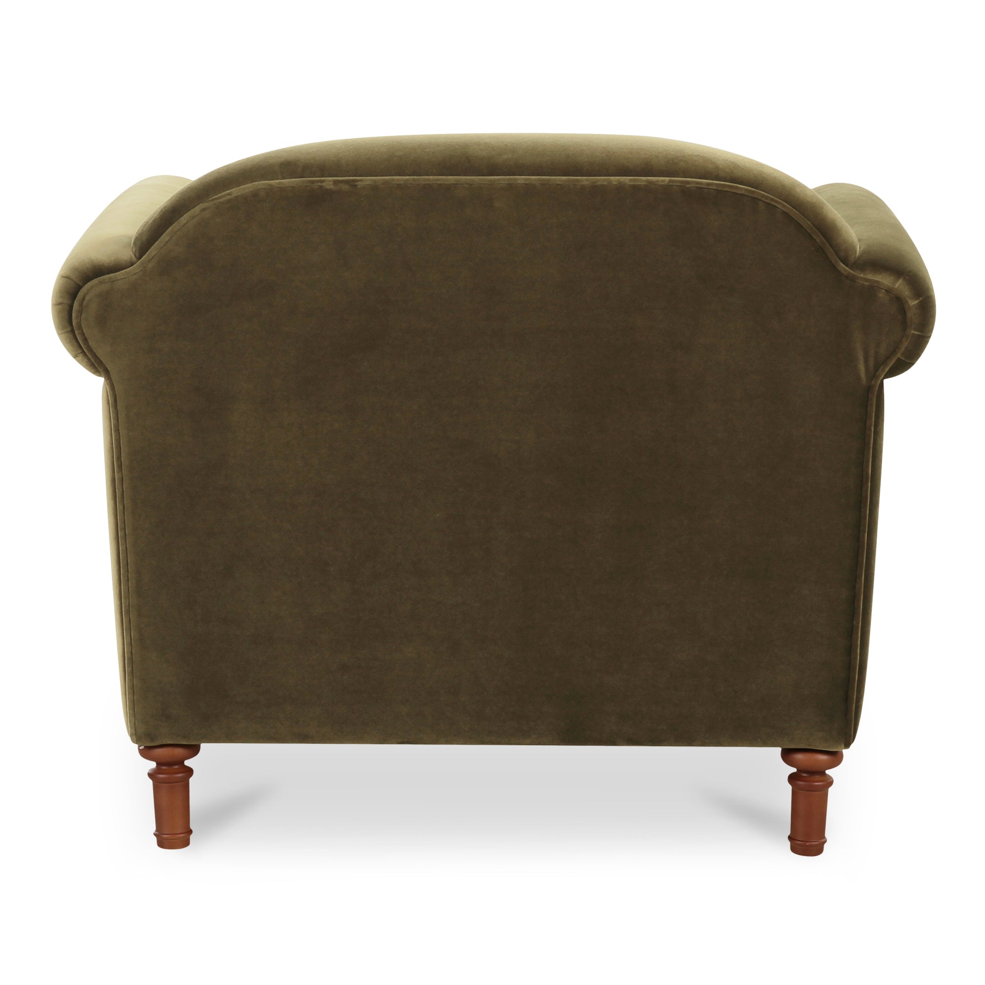 Harmony Accent Chair Dark Green Faux Mohair - Image 6