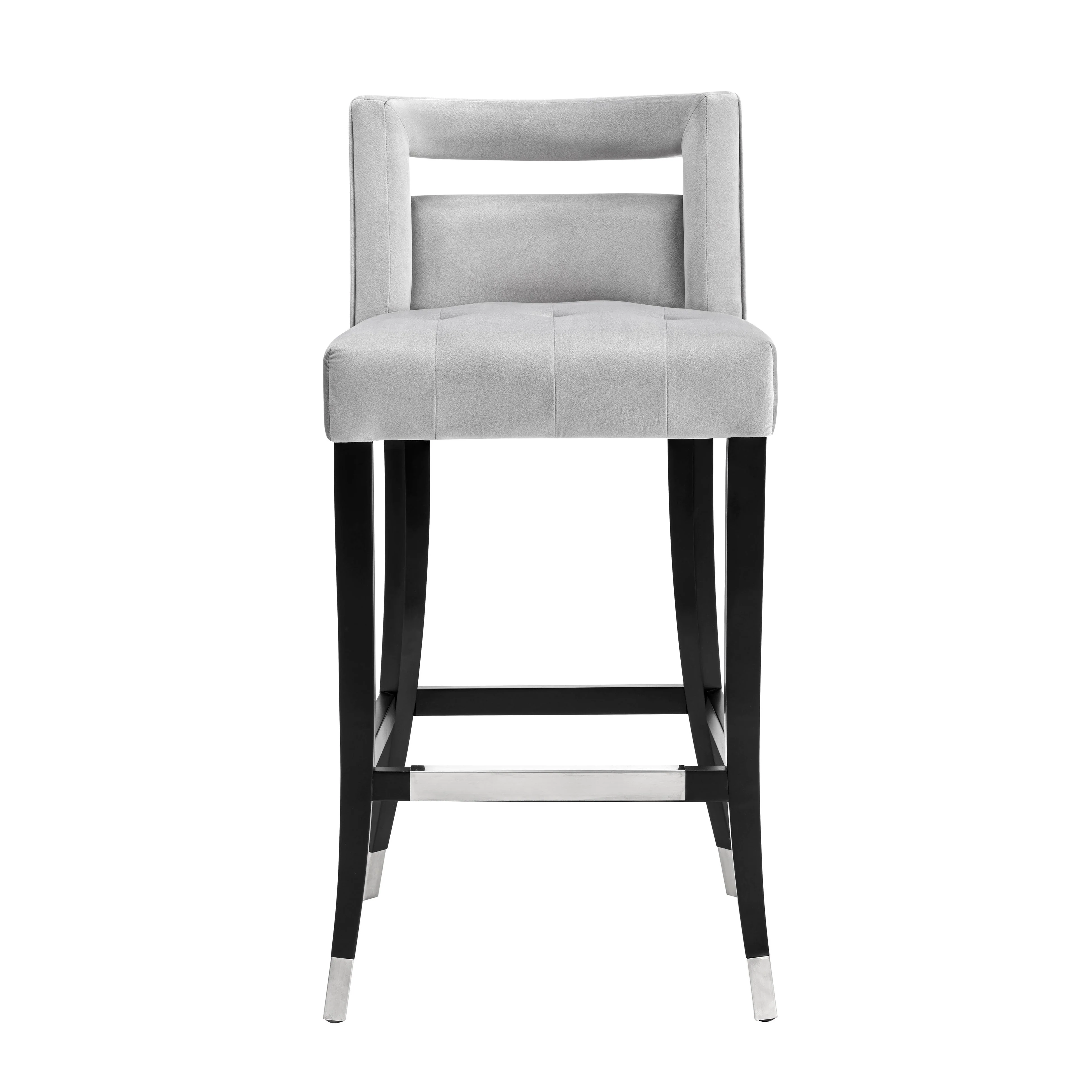 Hart Grey Velvet Counter Stool - Image 3
