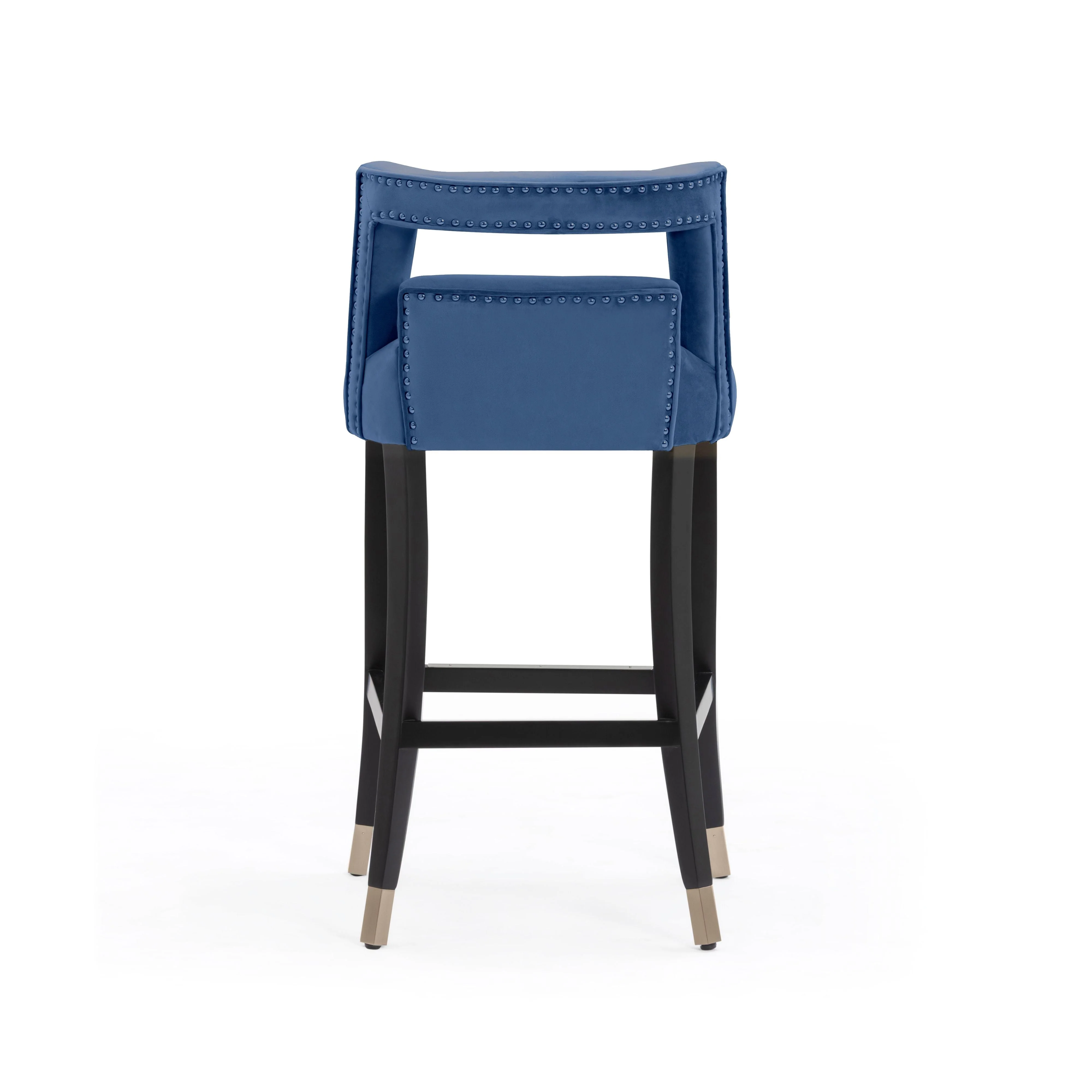 Hart Navy Velvet Bar Stool - Image 4