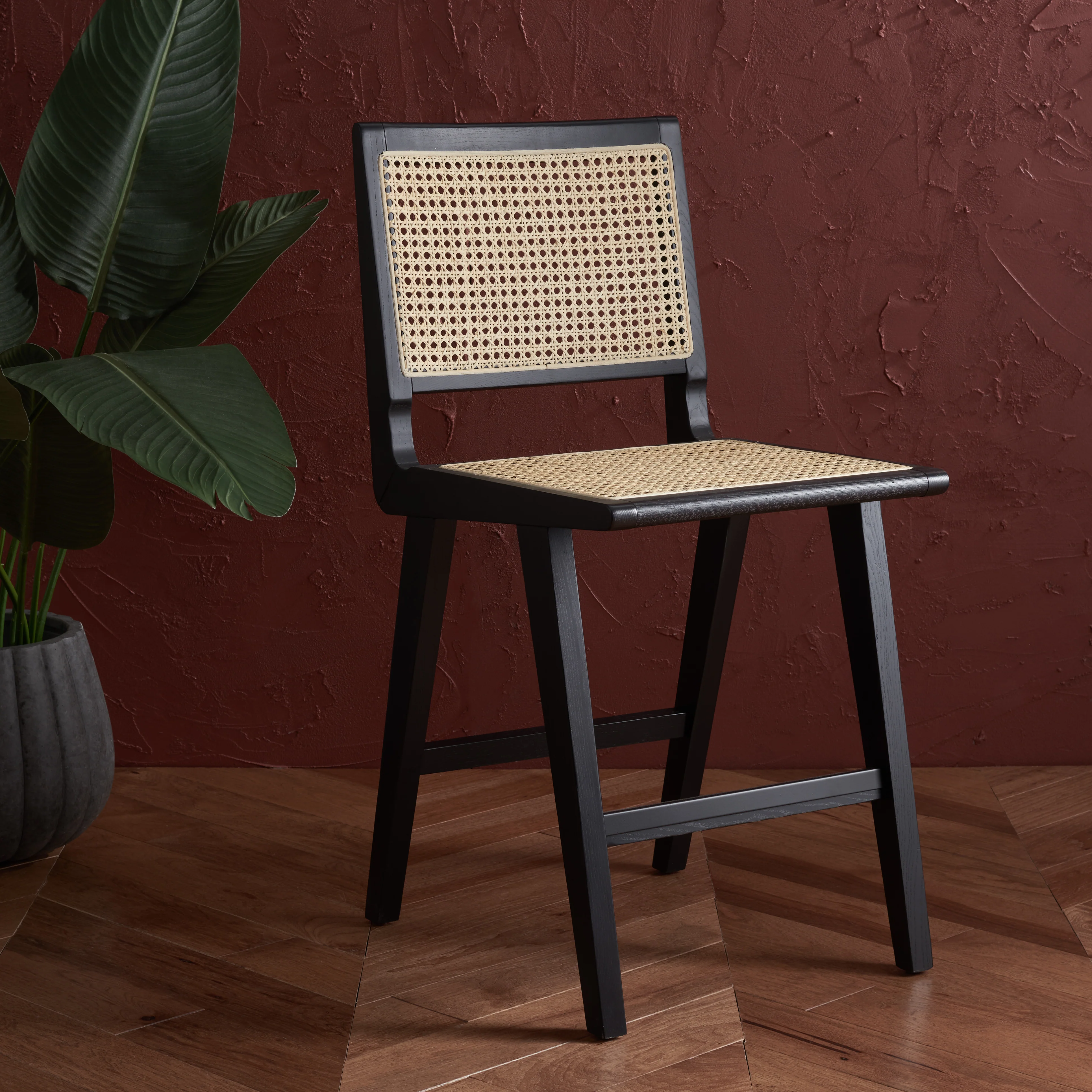 Hattie French Cane Counter Stool - Image 2