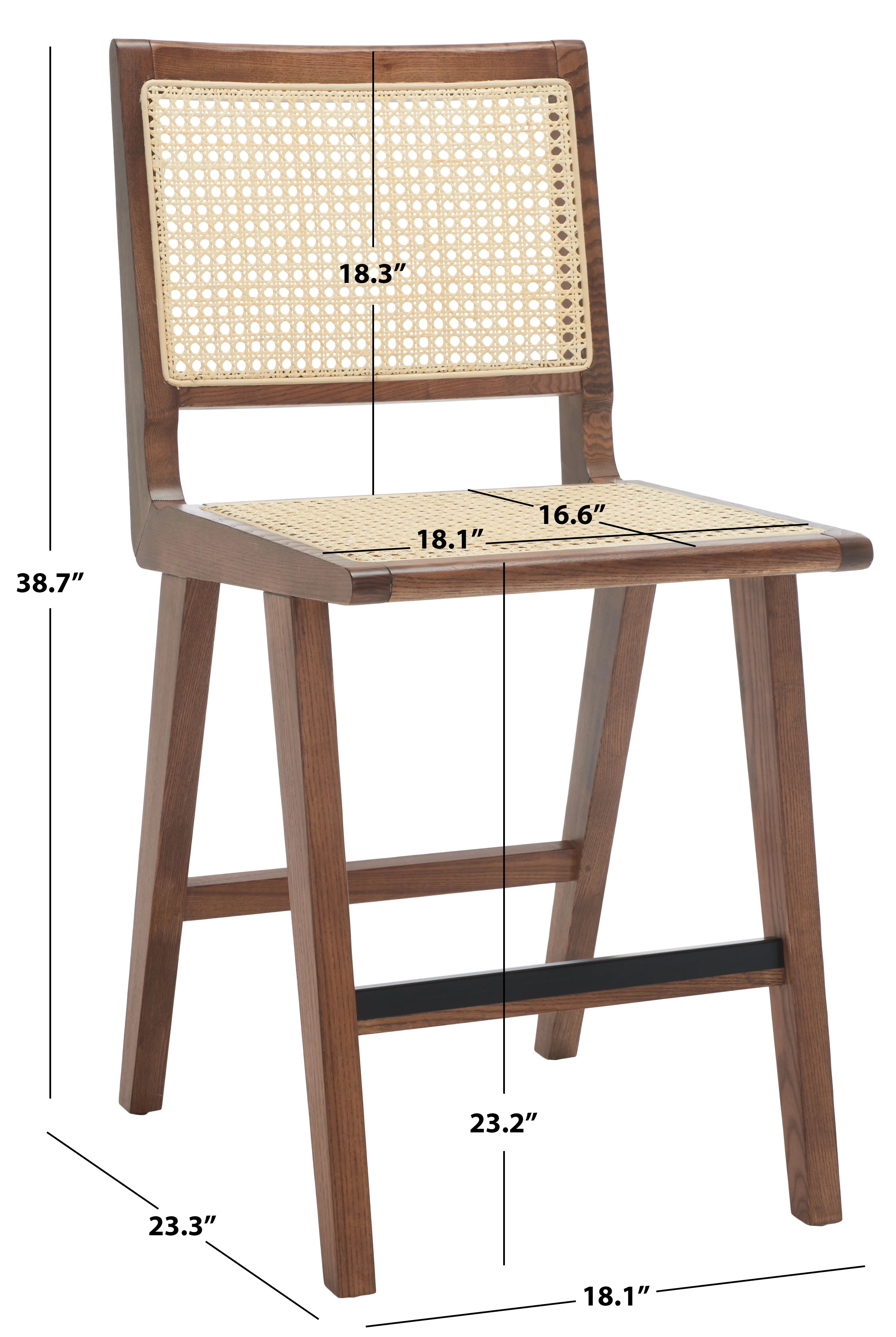 Hattie French Cane Counter Stool - Image 39