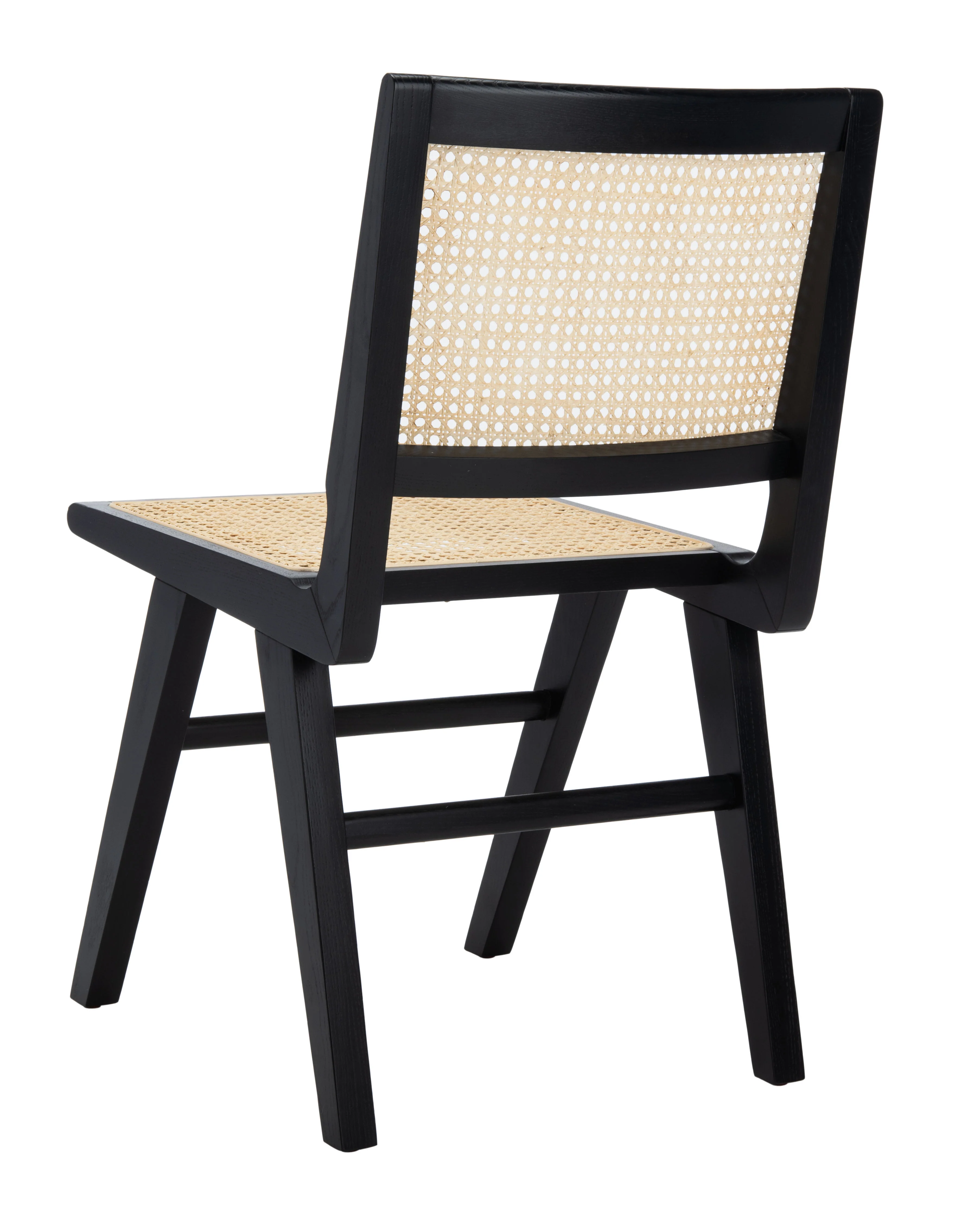 Hattie French Cane Dining Chair/Black/Natural - Set of 2 - Image 6