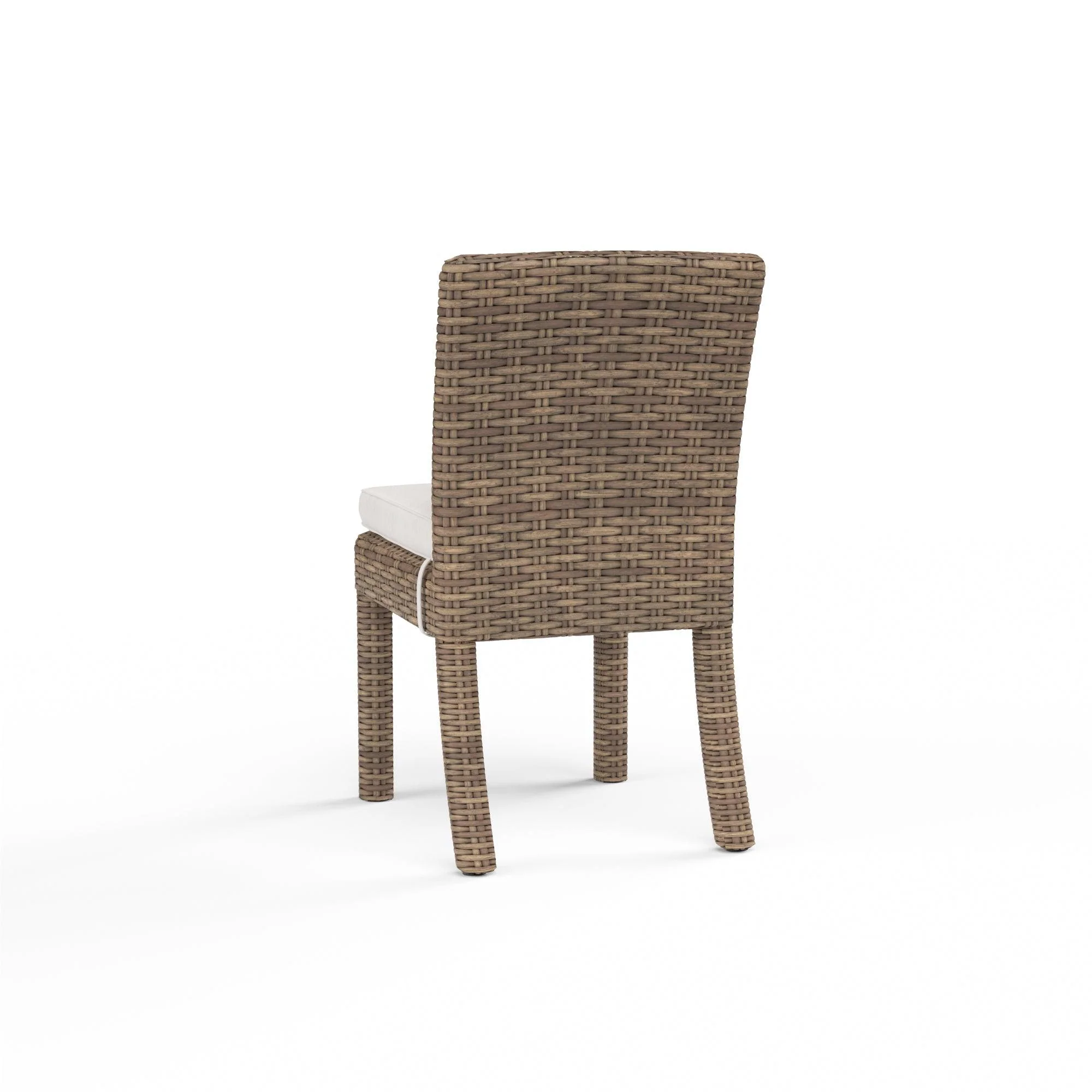 Havana Armless Dining Chair in Canvas Flax w/ Self Welt - Image 3