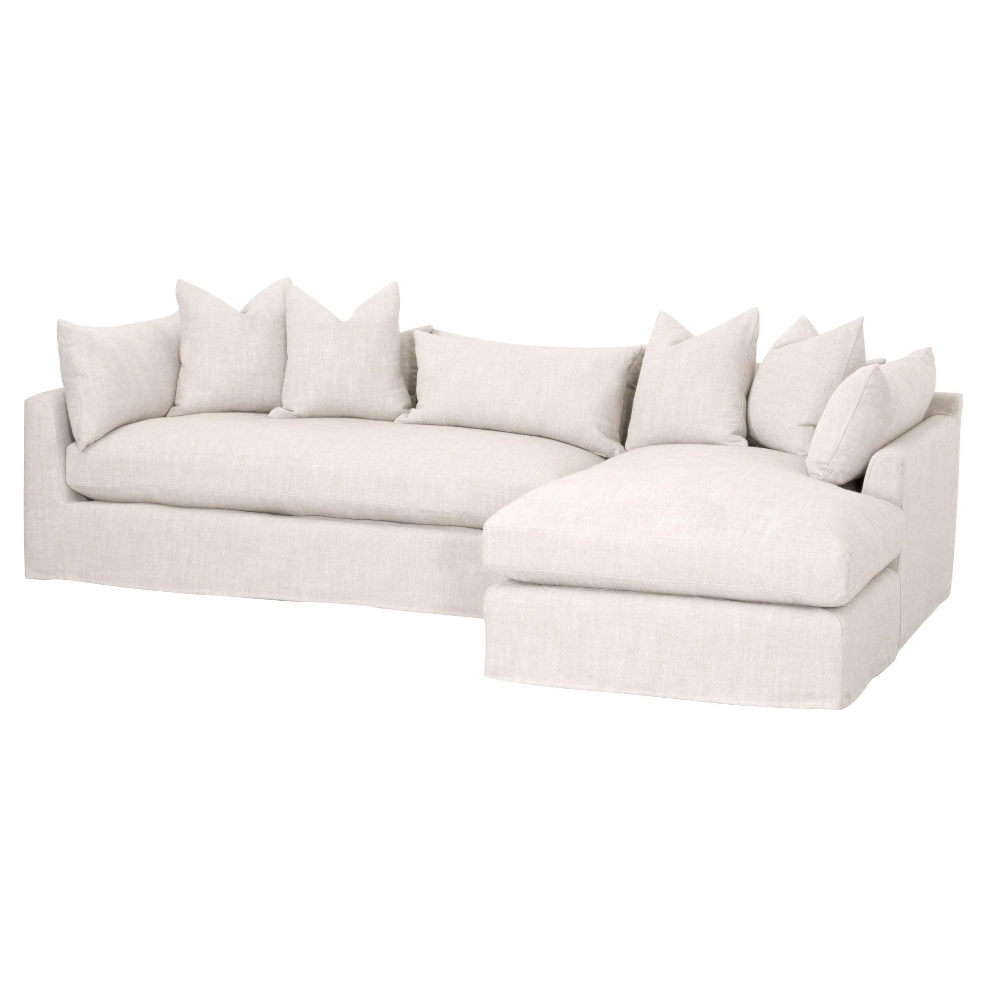 Haven 110" Lounge Slipcover RF Sectional - Image 2