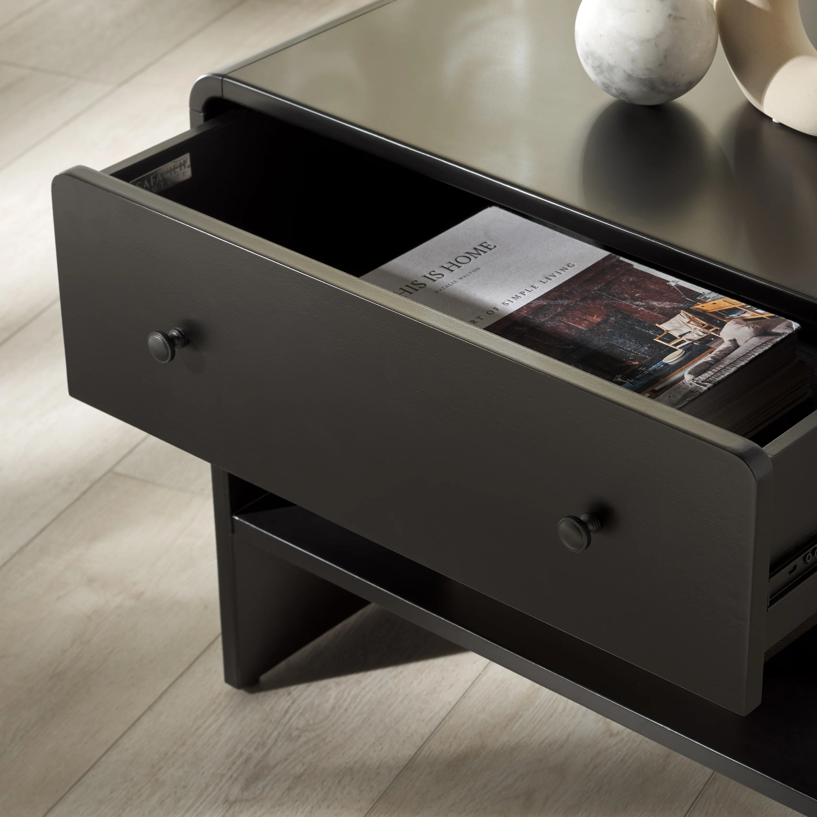 Haydriana 1 Drawer Wood Nightstand - Image 11
