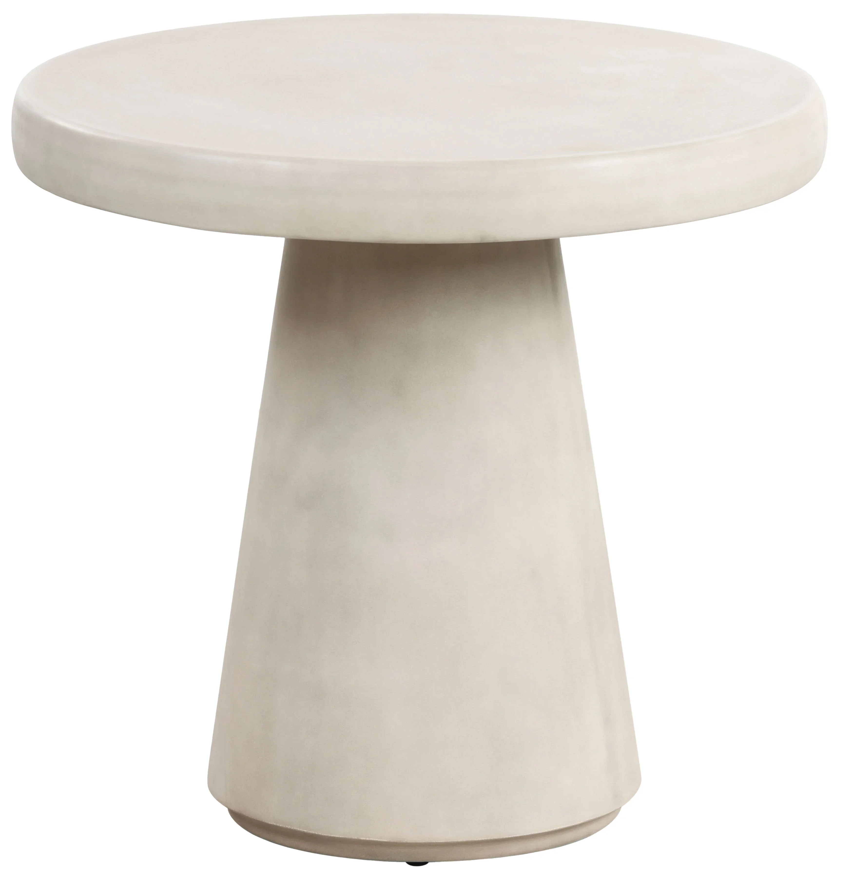 Hayleen Round Concrete Accent Table