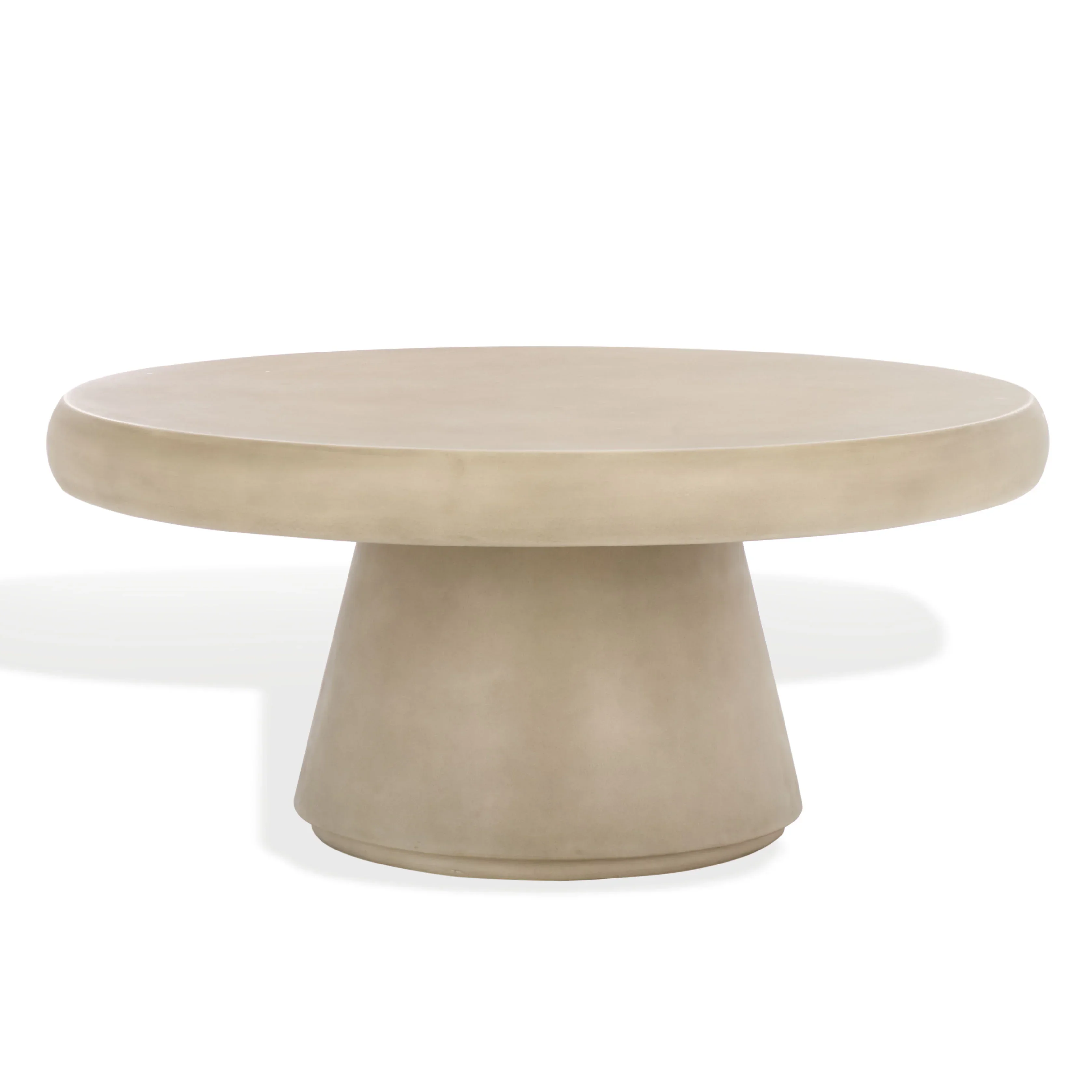 Hayleen Round Concrete Coffee Table - Image 2