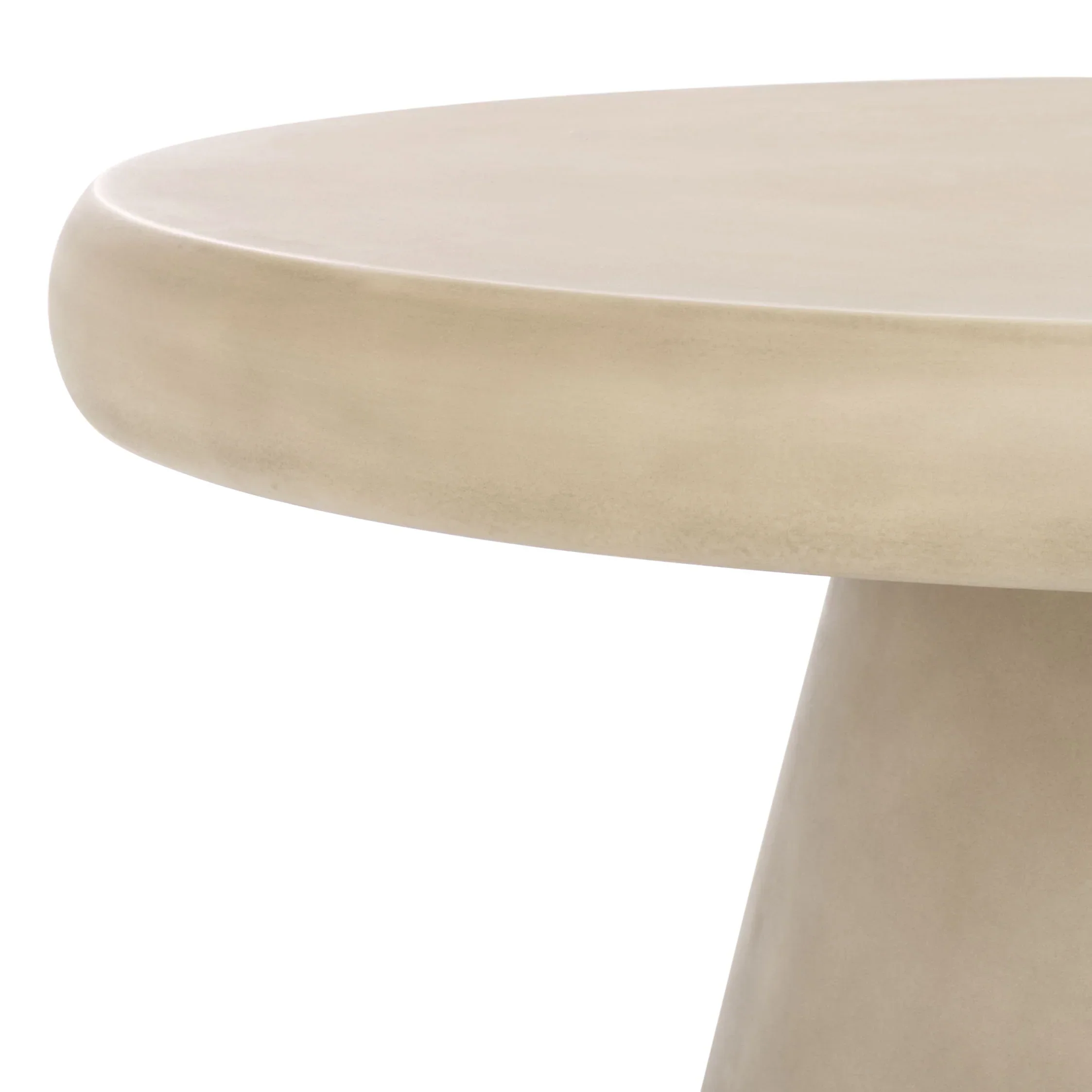 Hayleen Round Concrete Coffee Table - Image 3