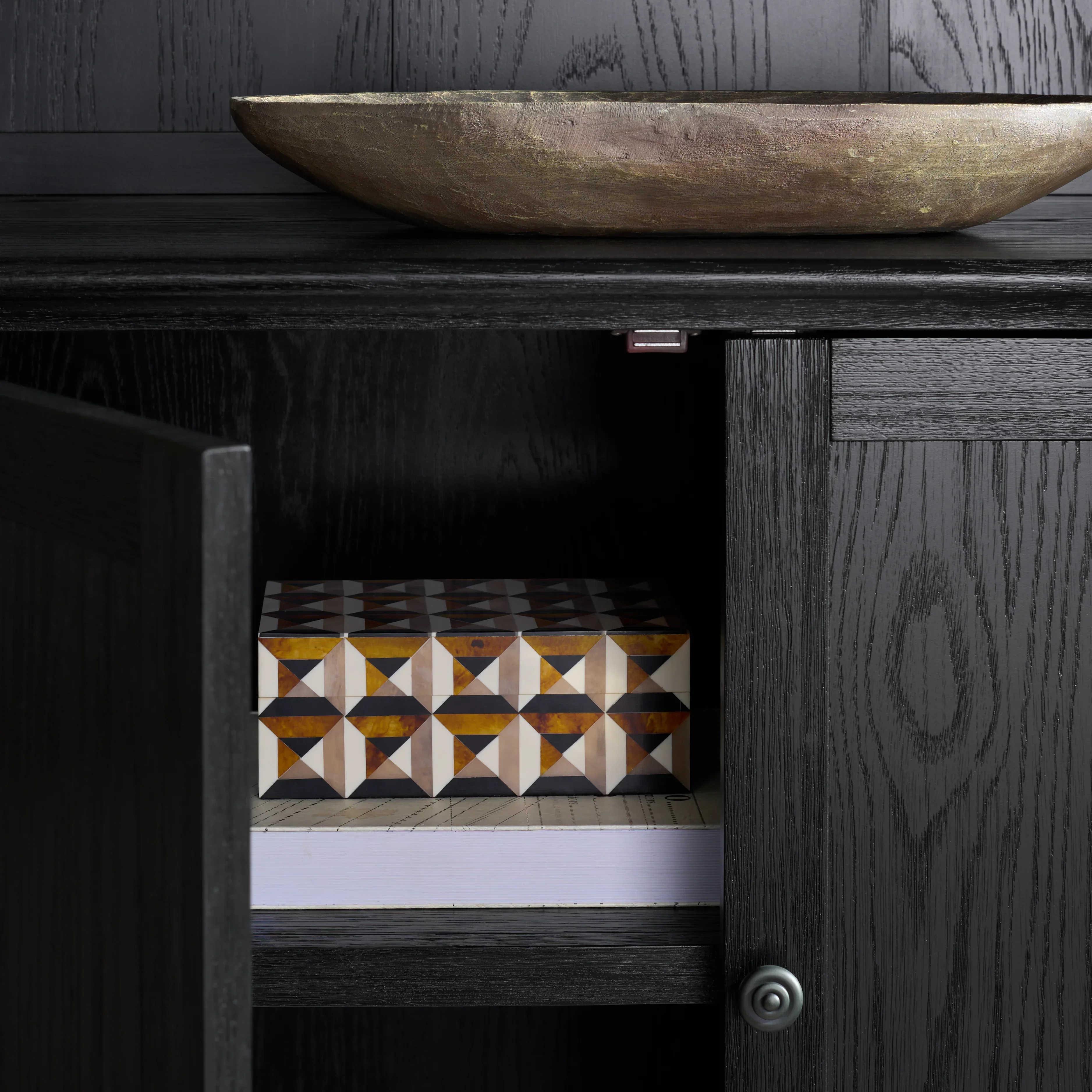 Haylina 4 Shelf Wood Bookcase - Image 5