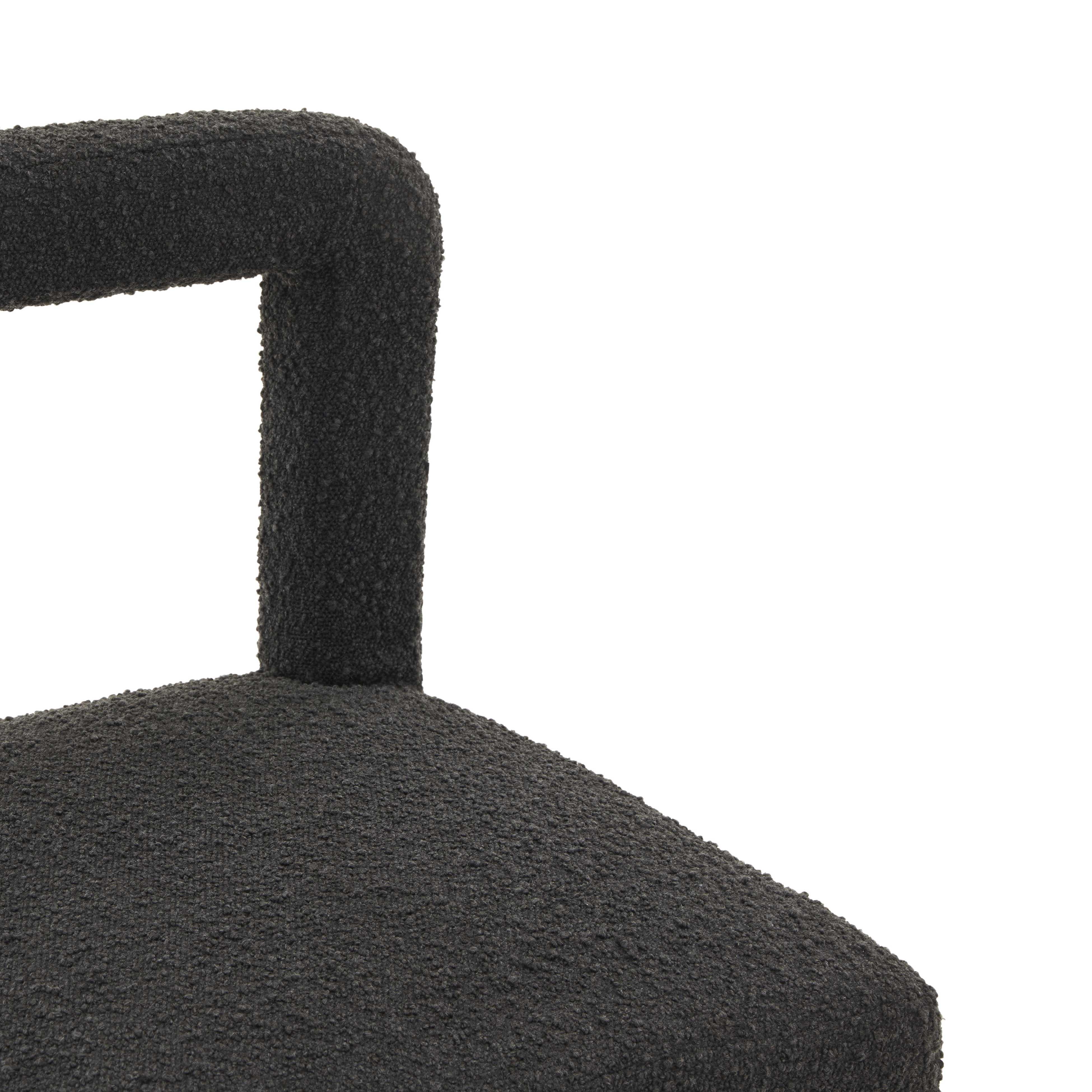 Hazel Black Boucle Dining Chair - Set of 2 - Image 7