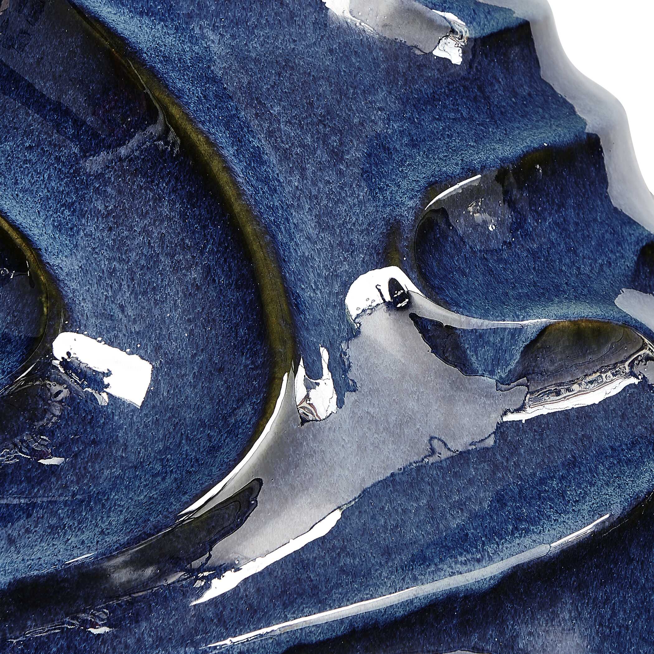 Helix Swirl Blue Outdoor Vase - Image 5