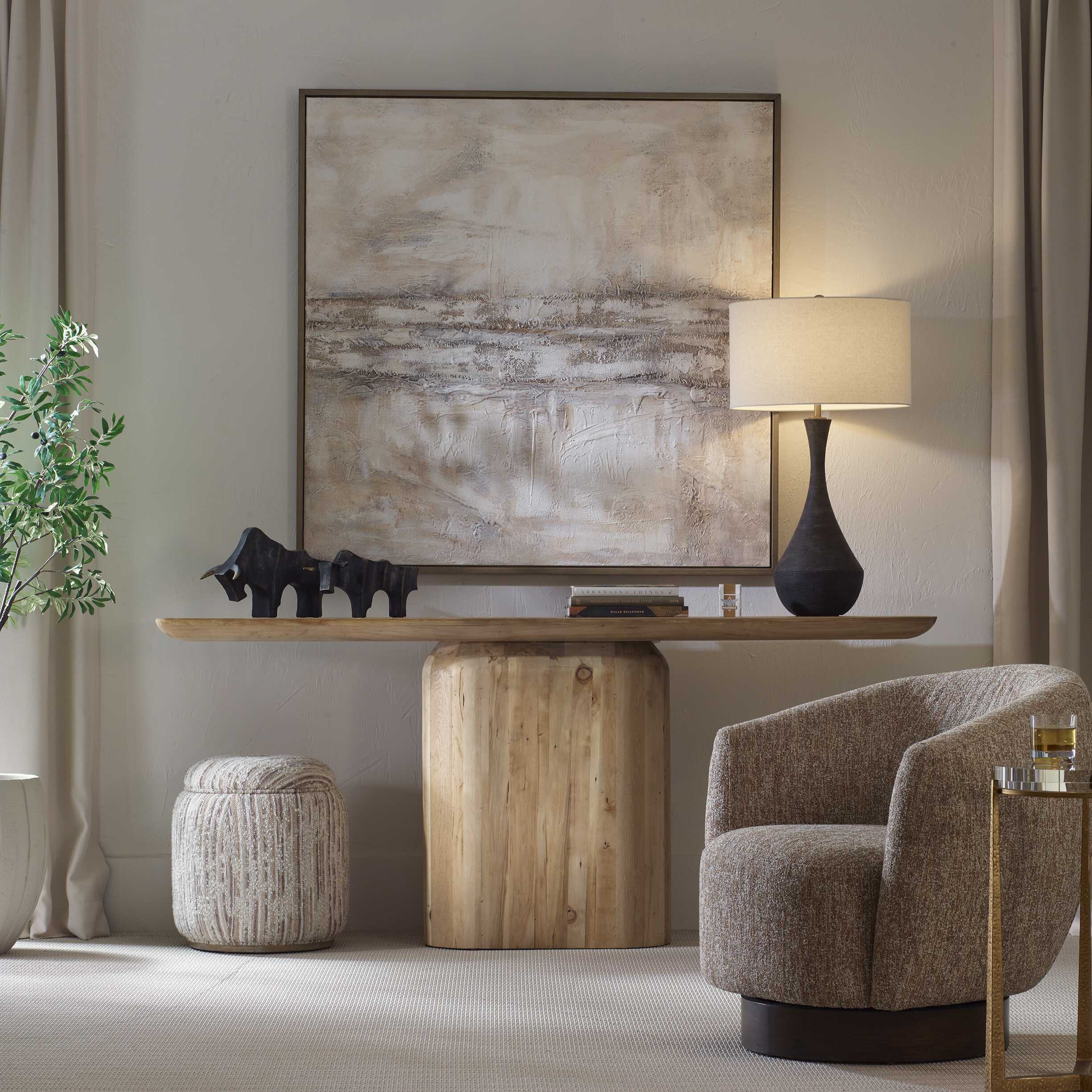 Helston Dark Charcoal Table Lamp - Image 4