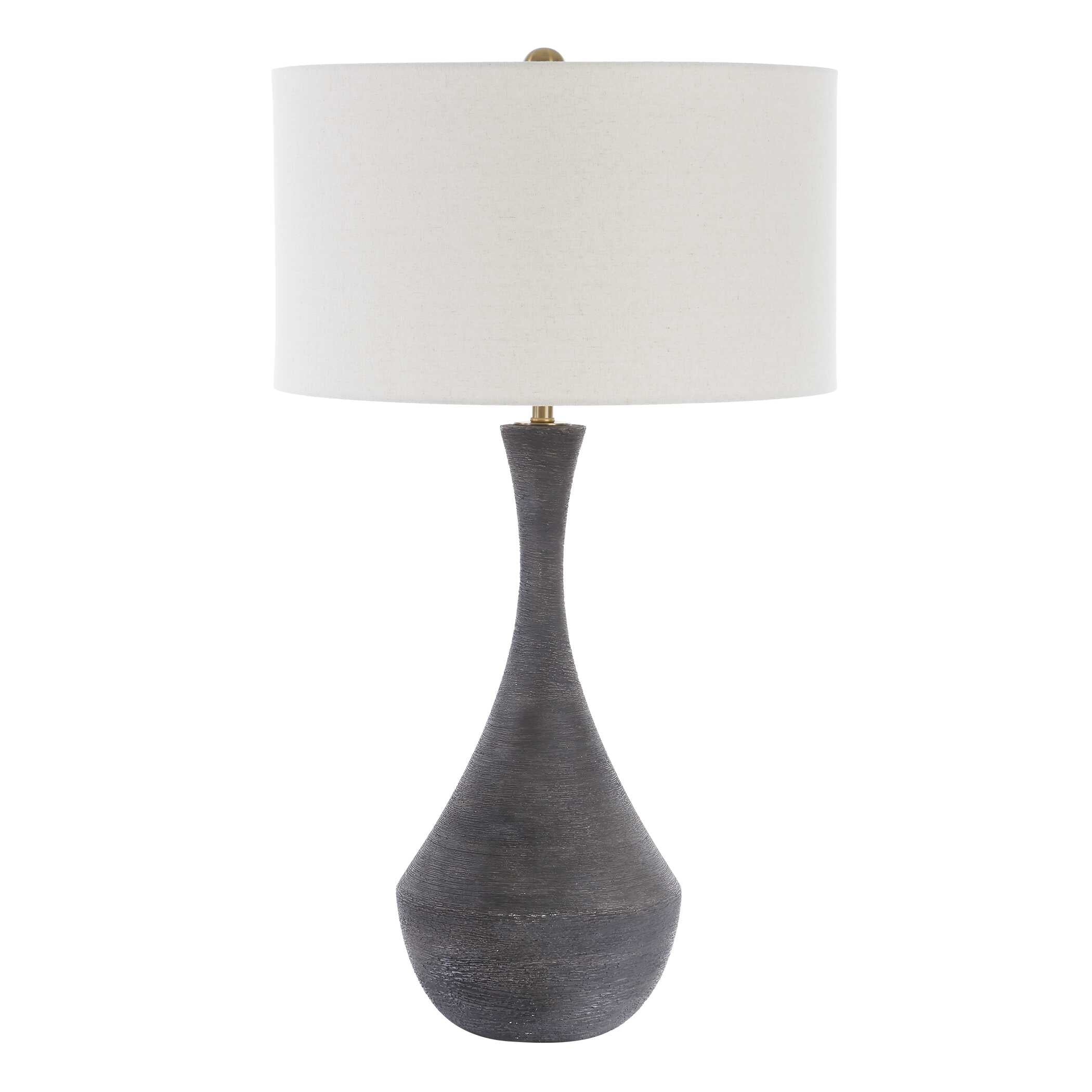 Helston Dark Charcoal Table Lamp - Image 5