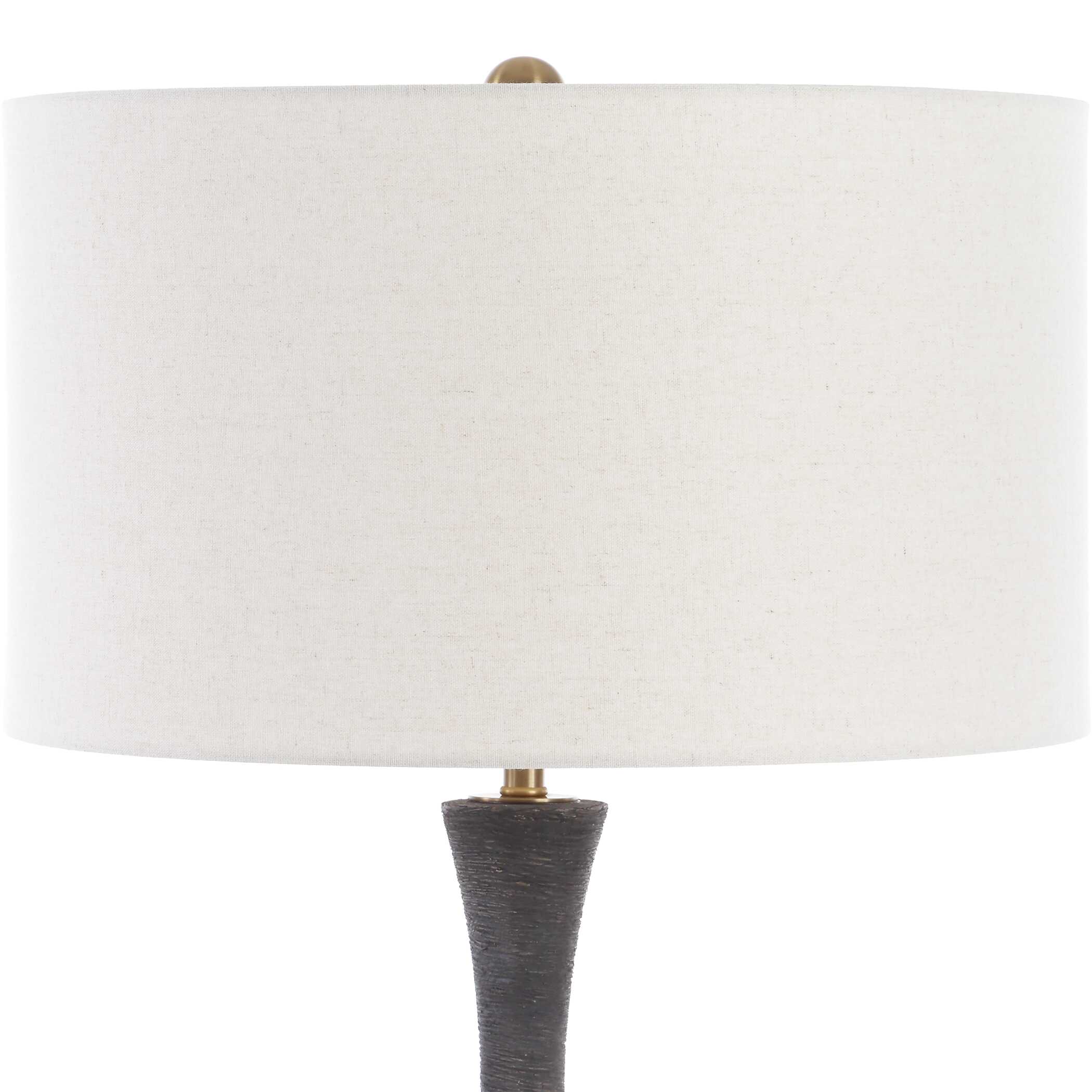 Helston Dark Charcoal Table Lamp - Image 6