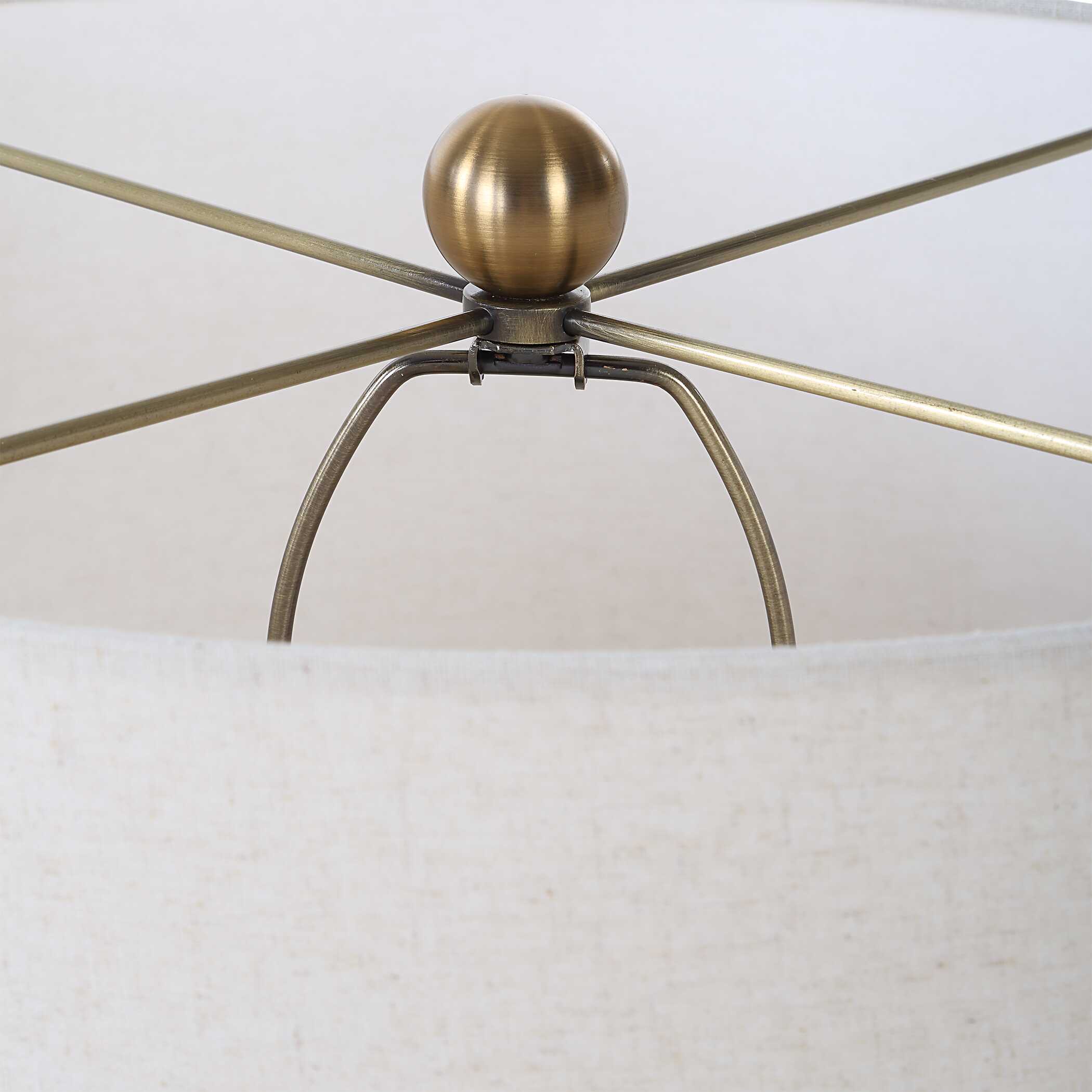 Helston Dark Charcoal Table Lamp - Image 7