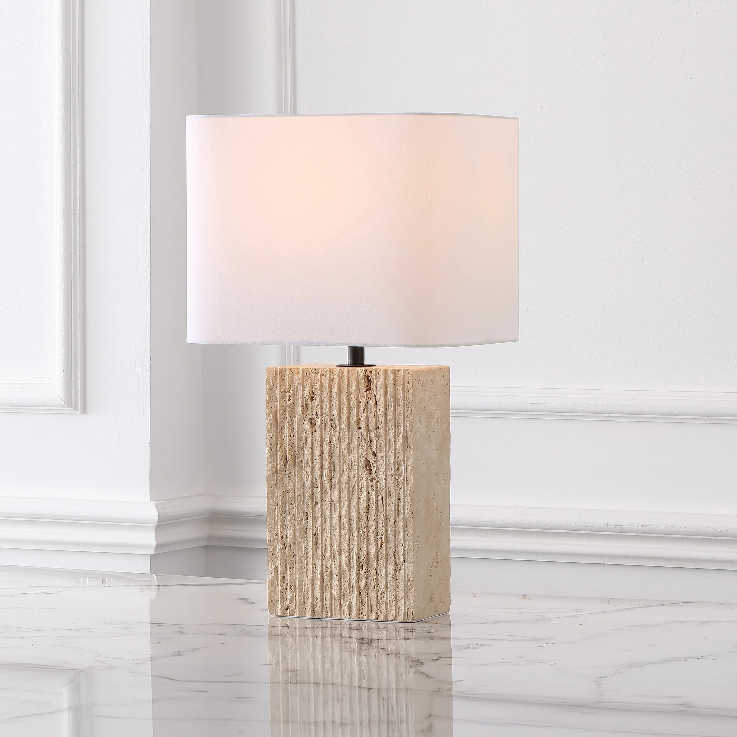 Henry Travertine Table Lamp - Image 4