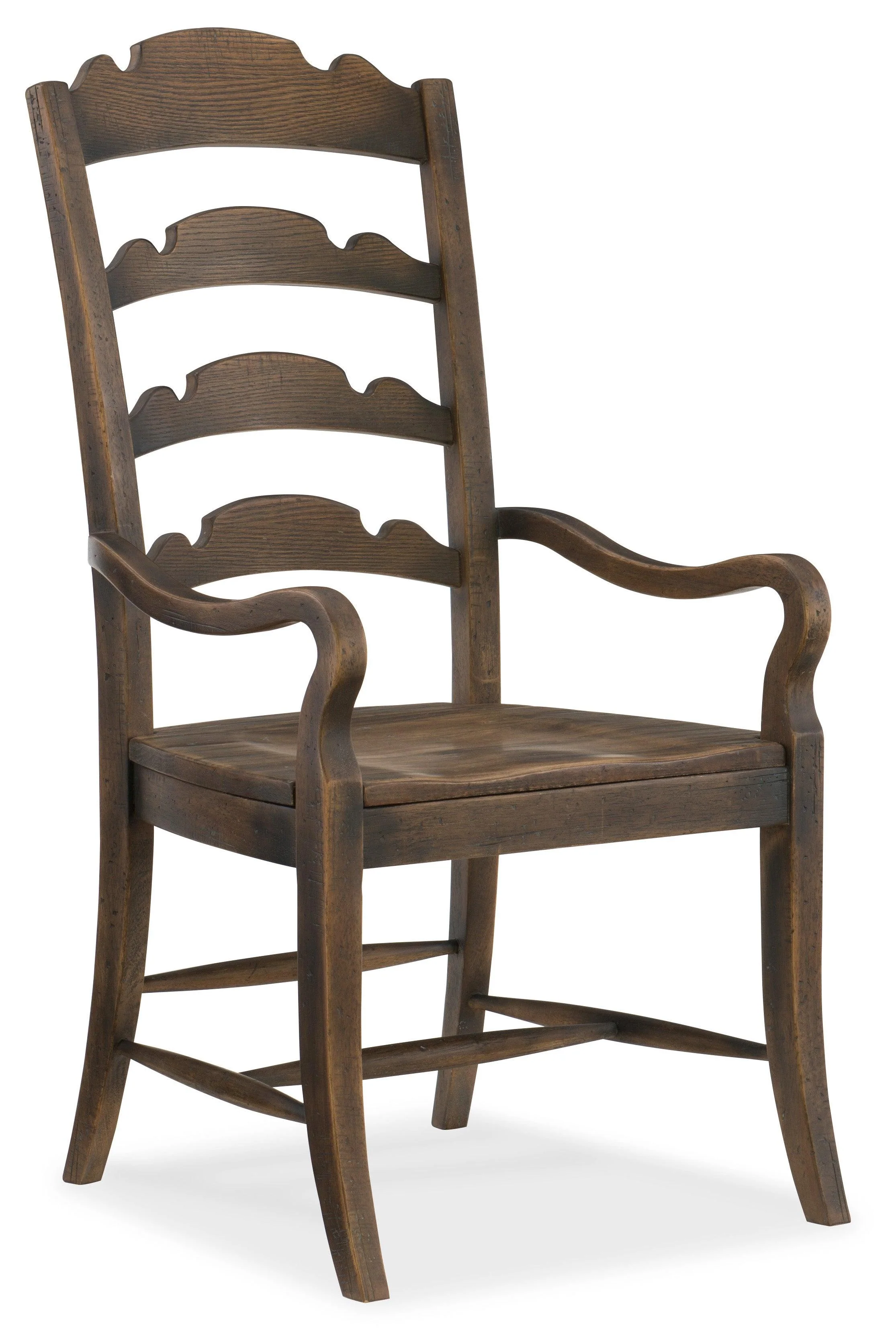 Hill Country Twin Sisters Ladderback Arm Chair - Set of 2