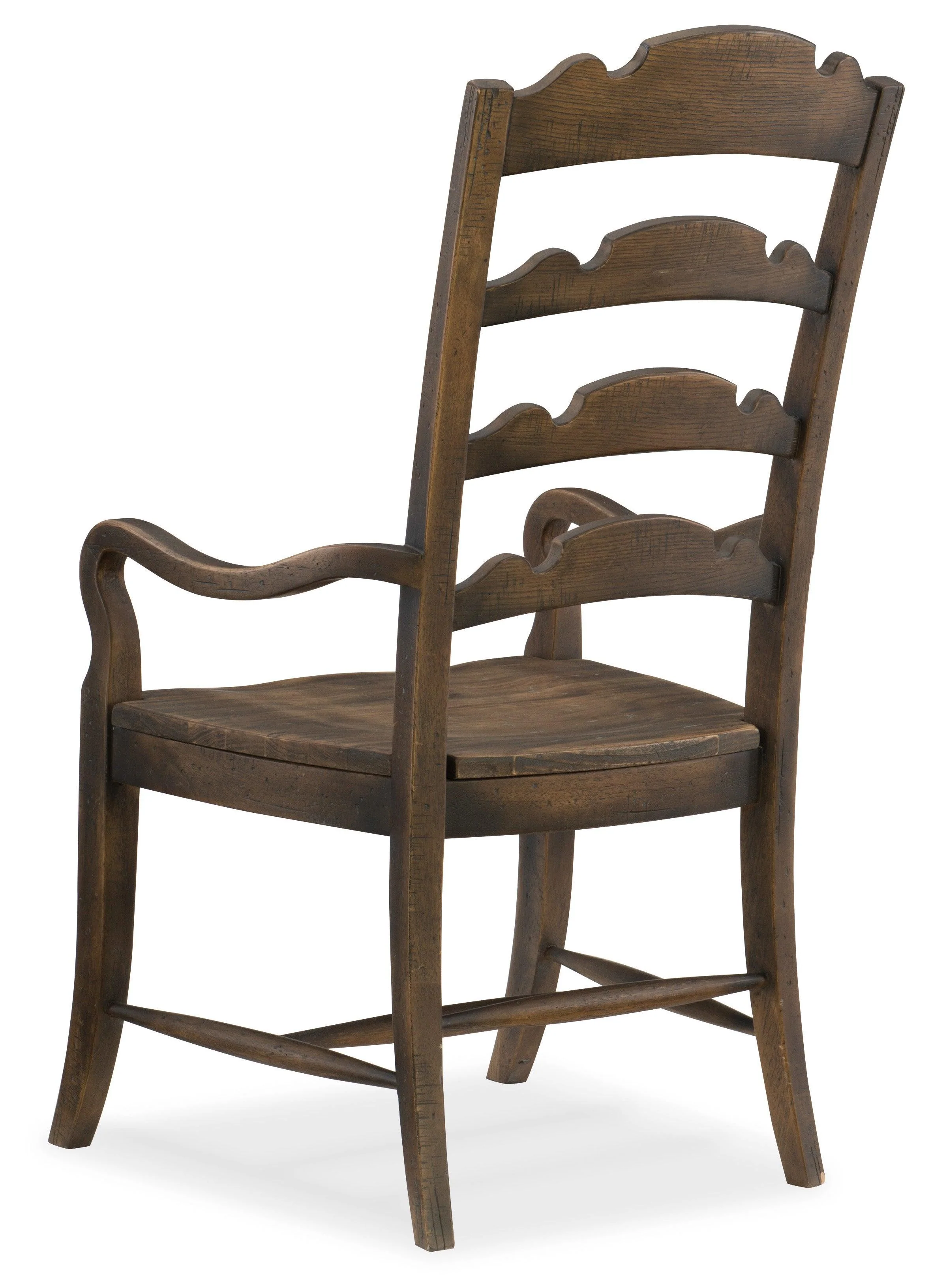 Hill Country Twin Sisters Ladderback Arm Chair - Set of 2 - Image 2