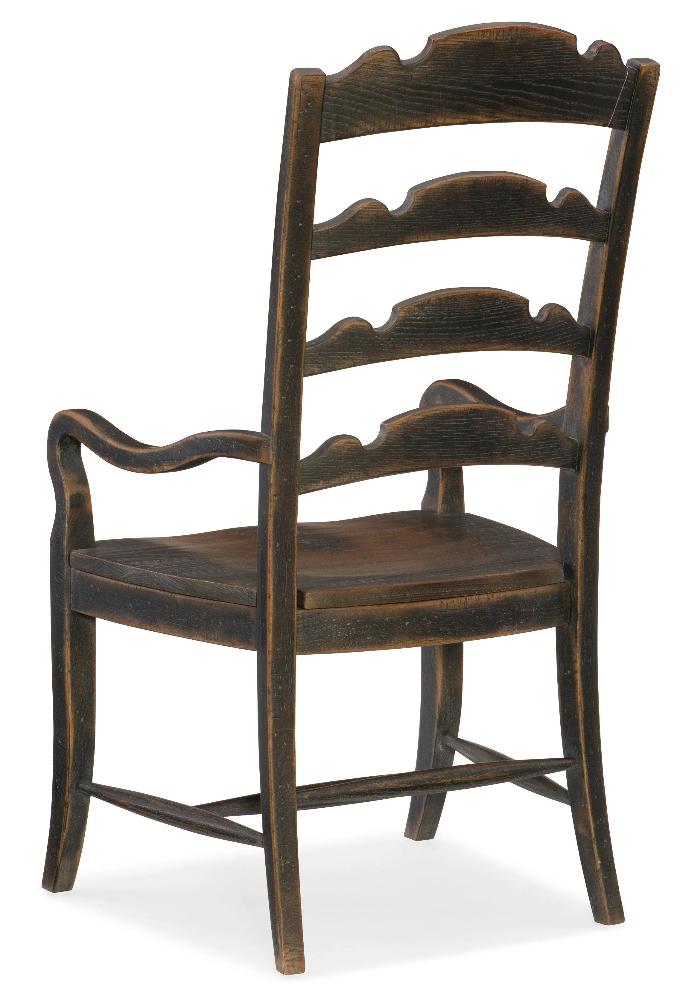 Hill Country Twin Sisters Ladderback Arm Chair - Set of 2 - Image 5