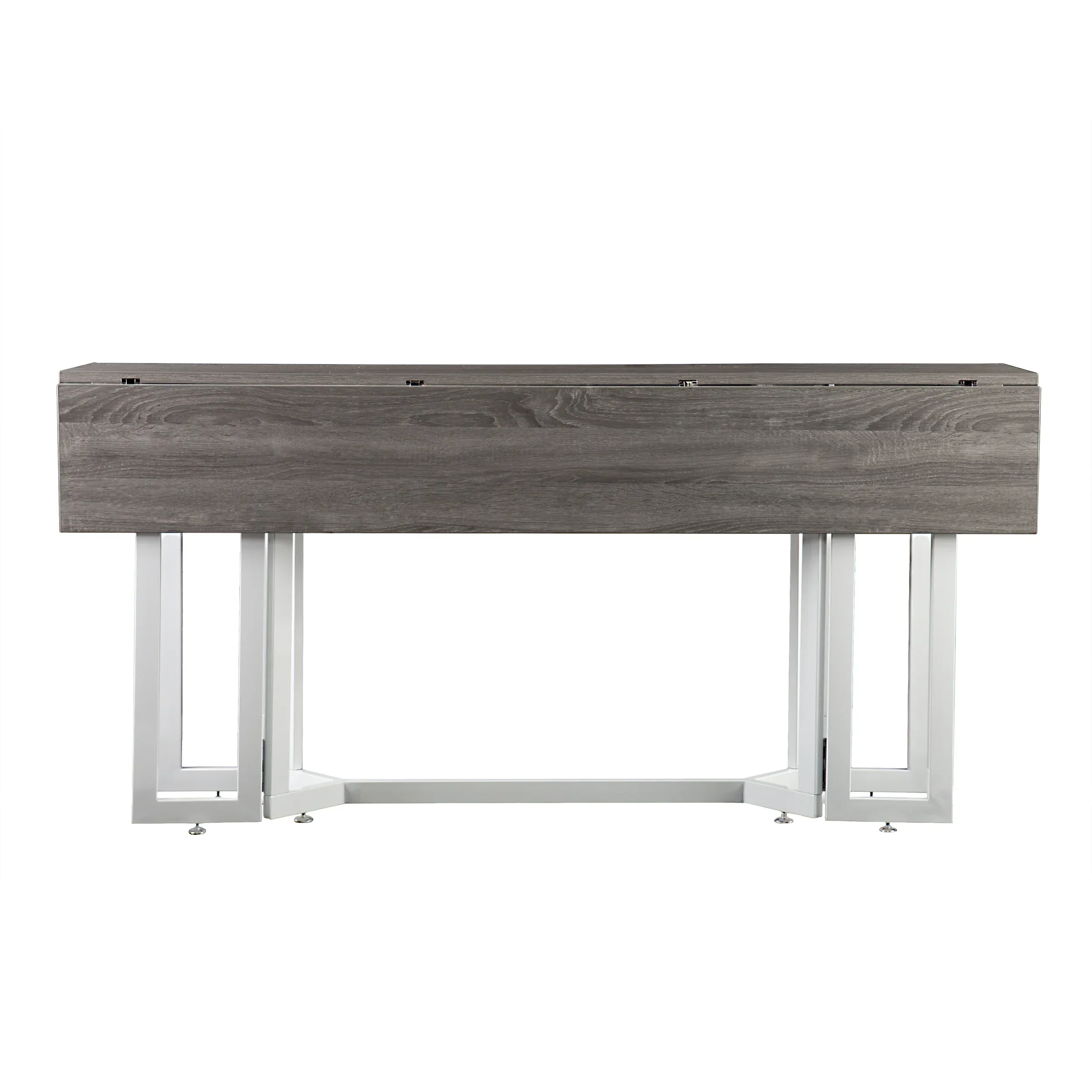 Holly & Martin Driness Drop Leaf Table - Gray w/ White - Image 3