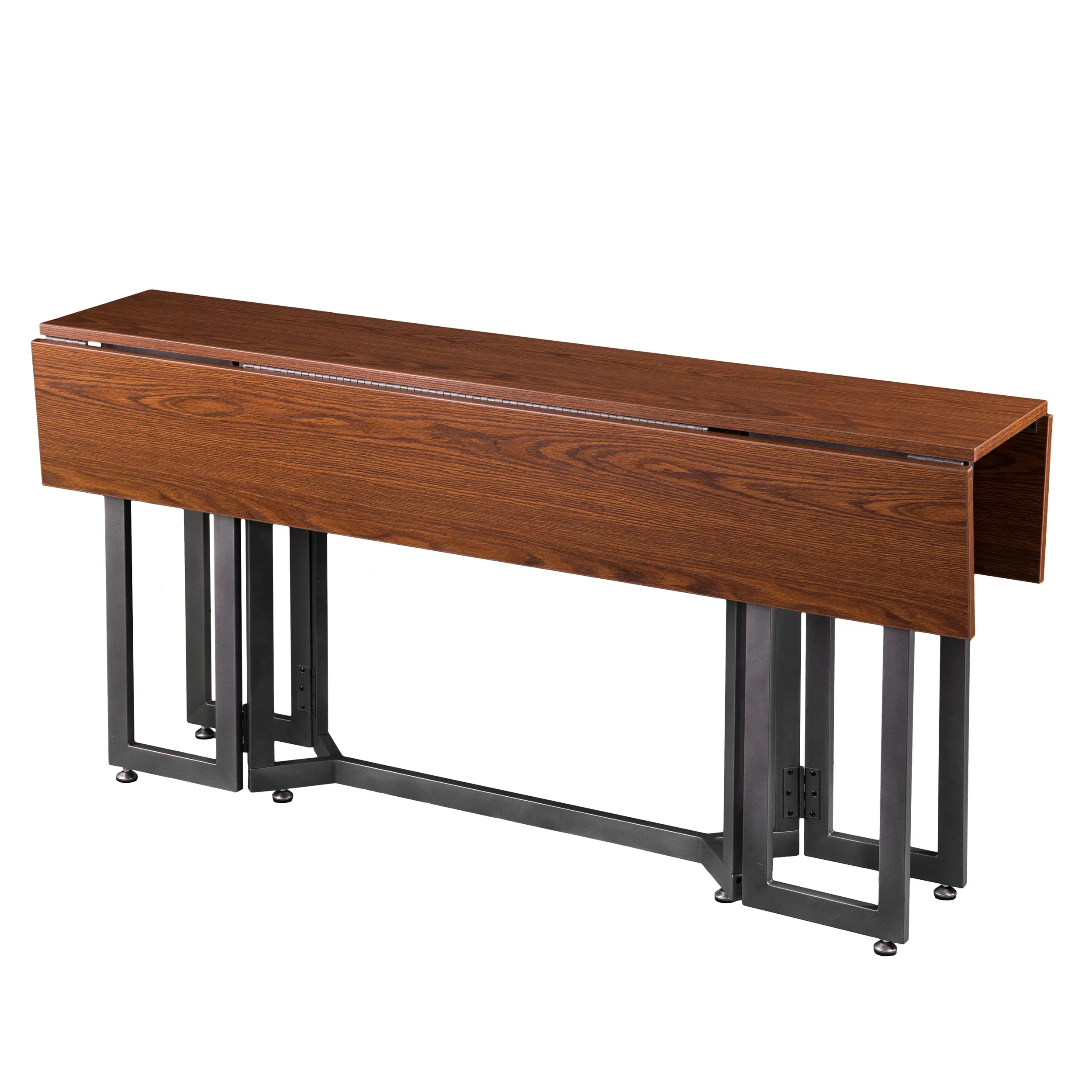 Holly & Martin Driness Drop Leaf Table - Tobacco w/ Gray - Image 6