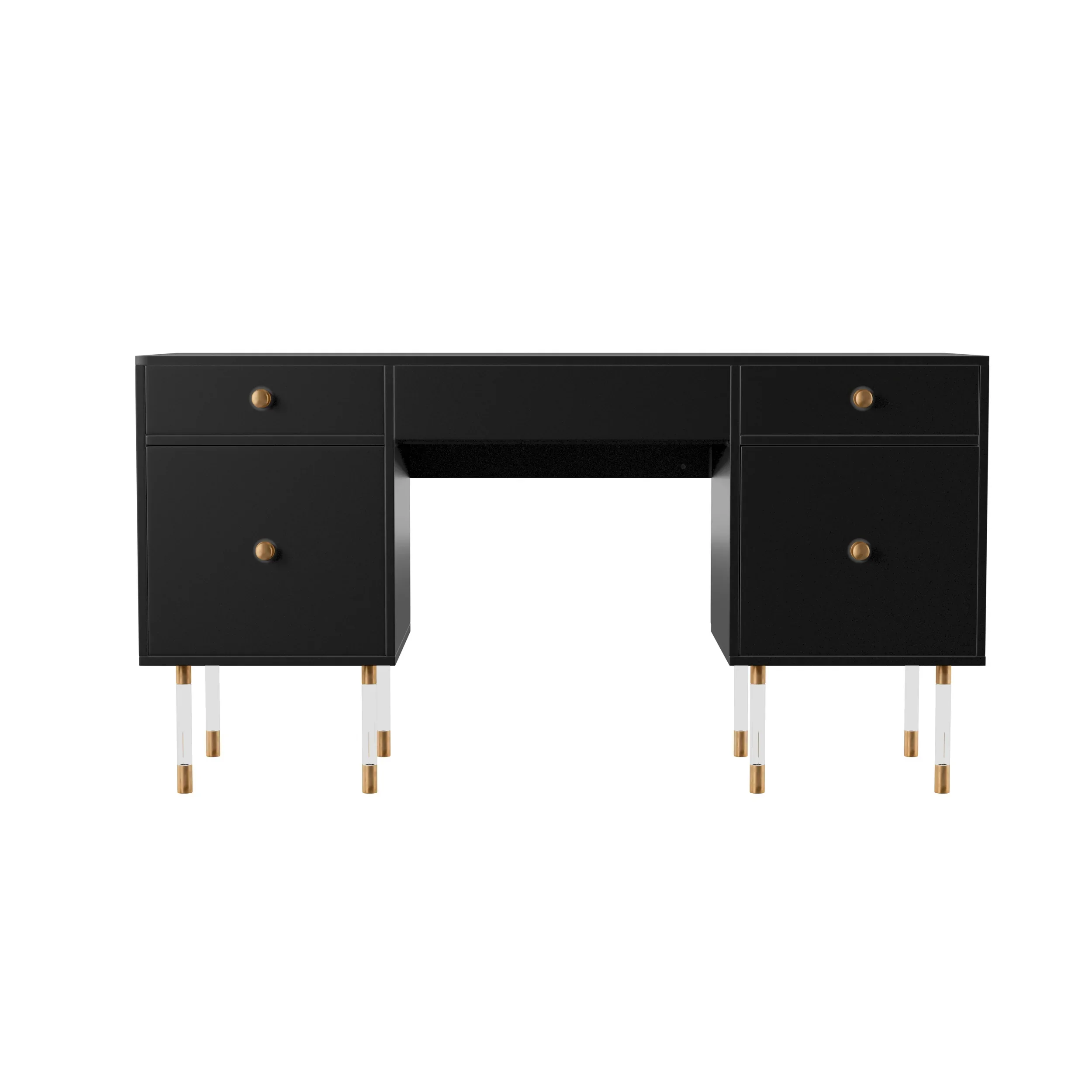 Holly & Martin Helston Black Writing Desk - Image 3