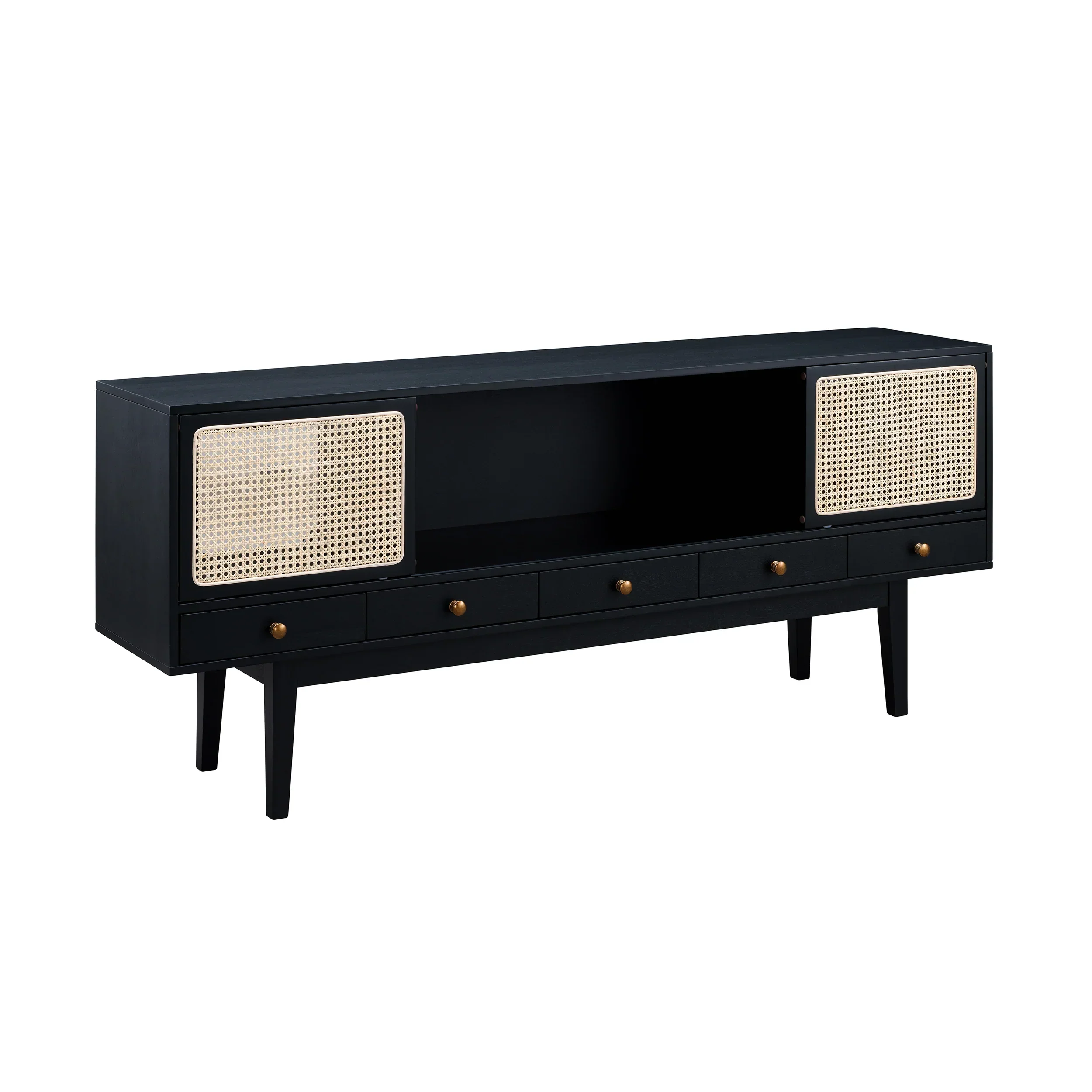 Holly & Martin Simms Midcentury Modern Media Console - Black