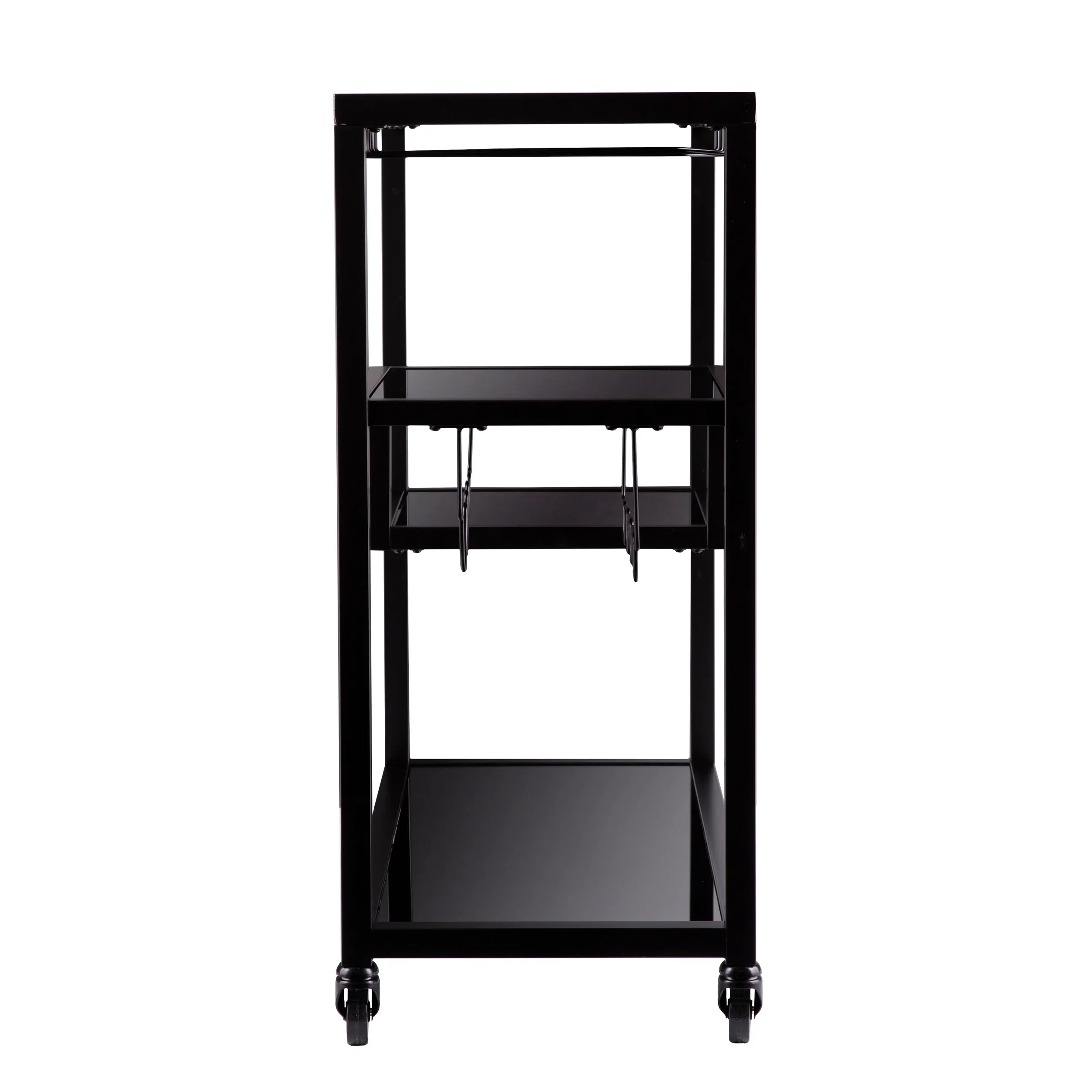 Holly & Martin Zephs Bar Cart – Black w/ Smoked Mirror - Image 5