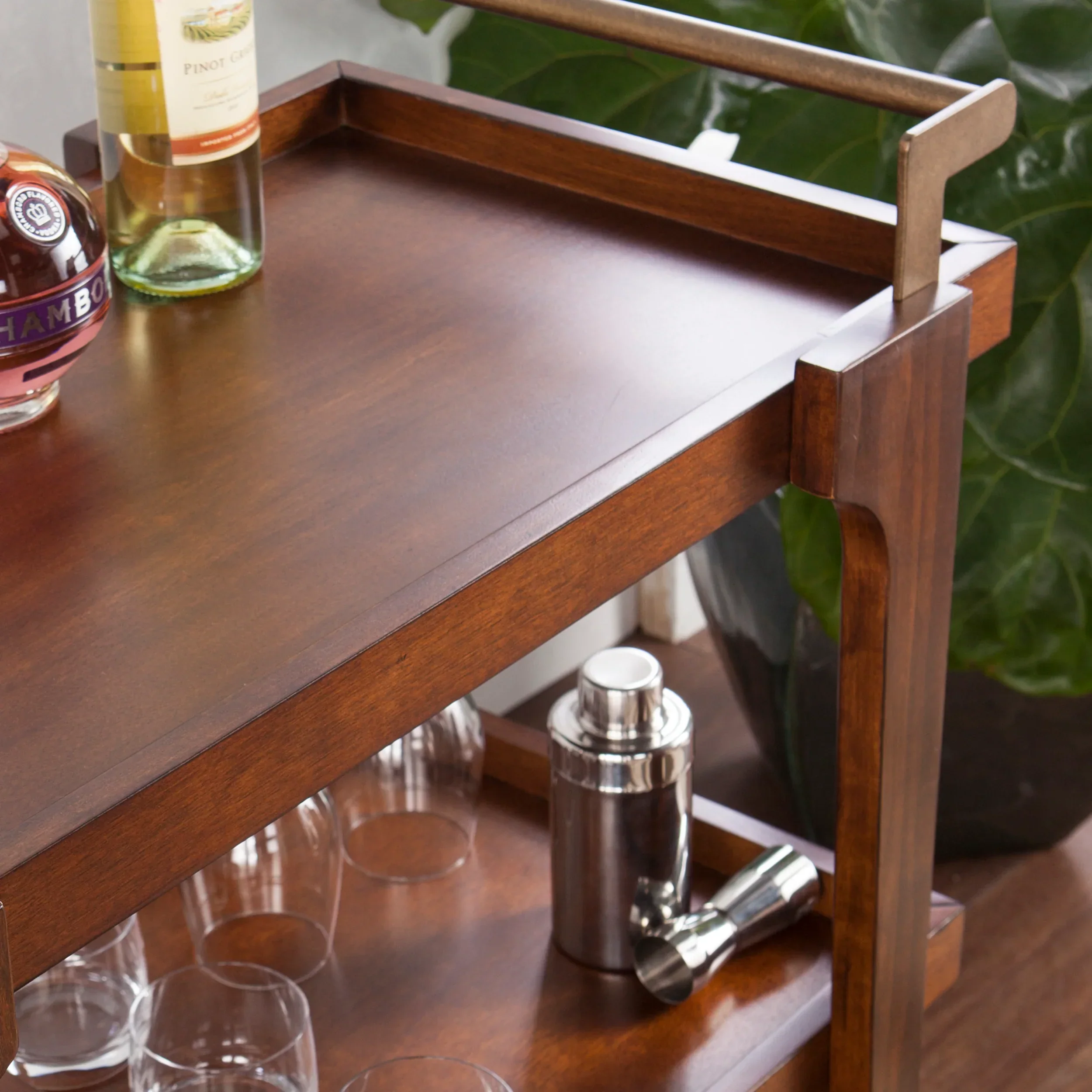 Holly & Martin Zhori Midcentury Modern Bar Cart - Image 9