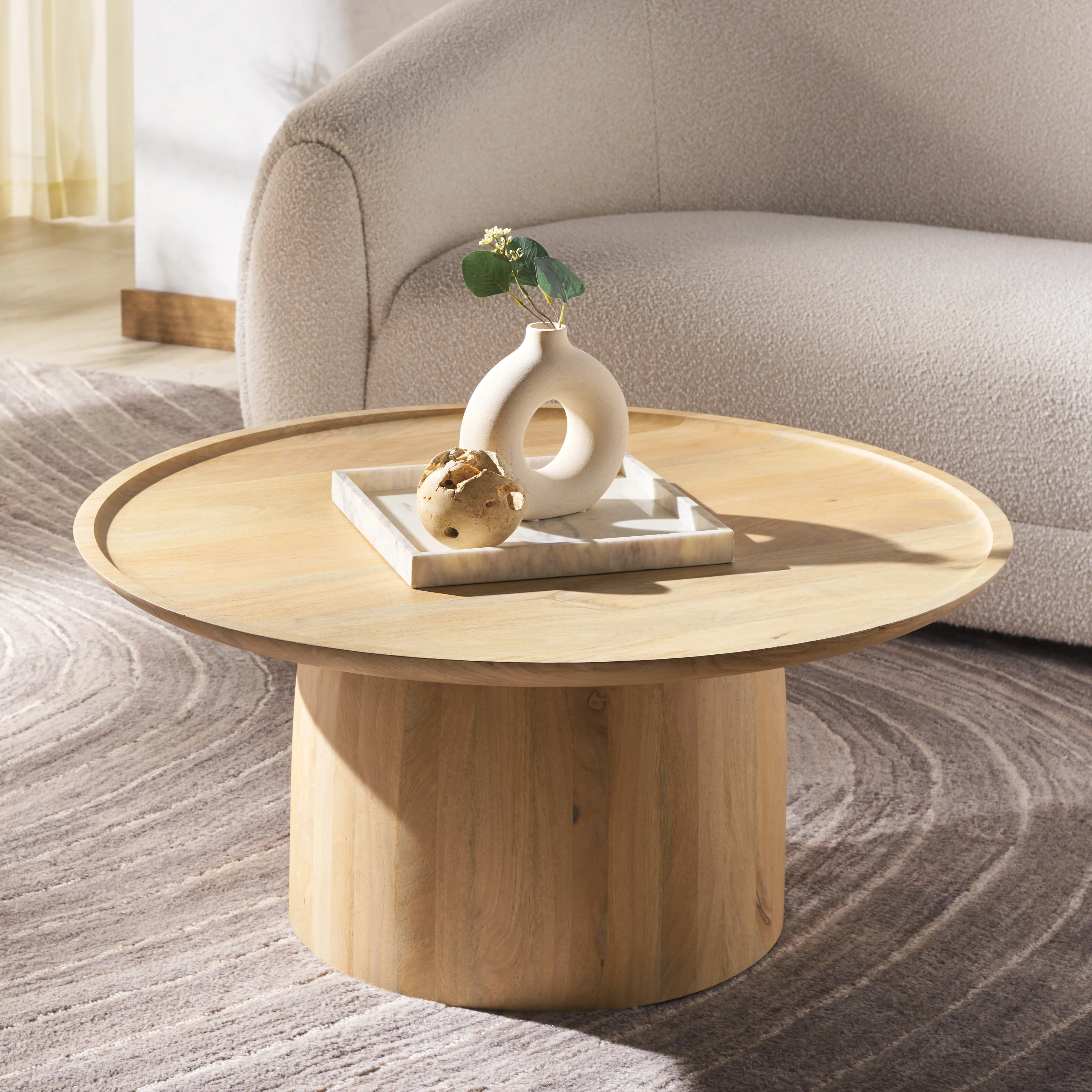 Hope Round Wood Coffee Table - Image 6