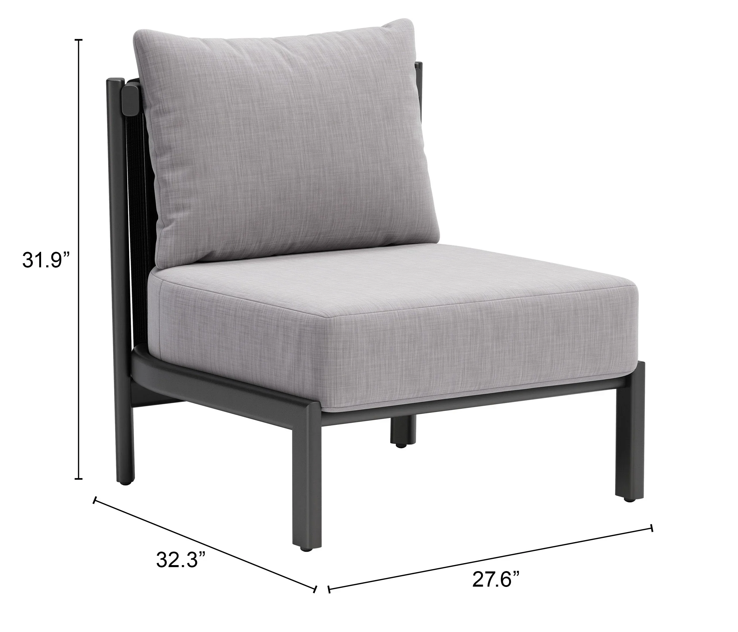 Horizon Accent Chair Gray - Image 7