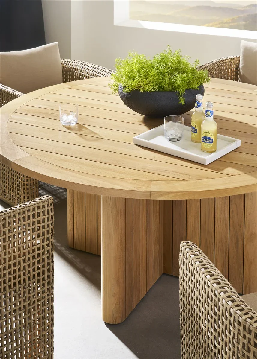 Horizon Outdoor Round Dining Table - Image 4