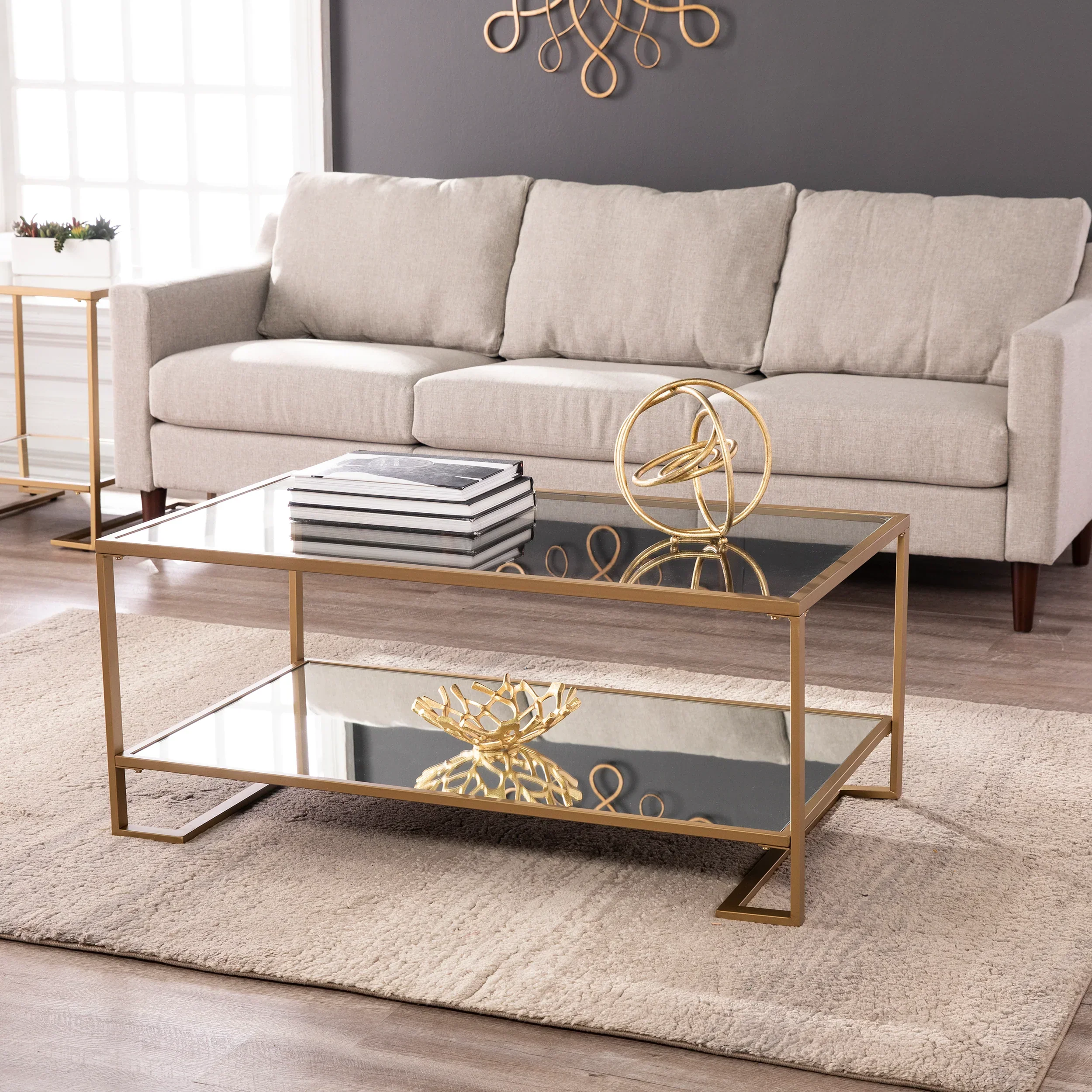 Horten Glass-Top Cocktail Table - Image 2