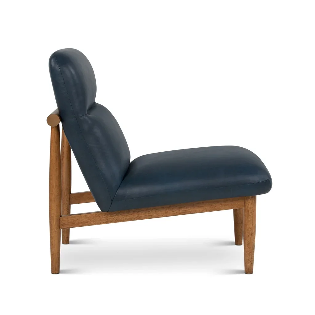 Hudson Leather Accent Chair - Image 4