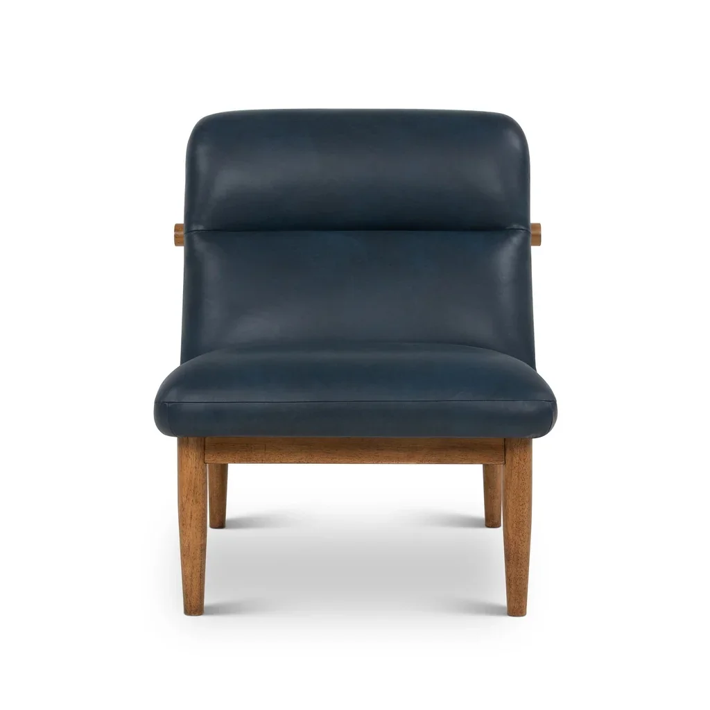 Hudson Leather Accent Chair - Image 5