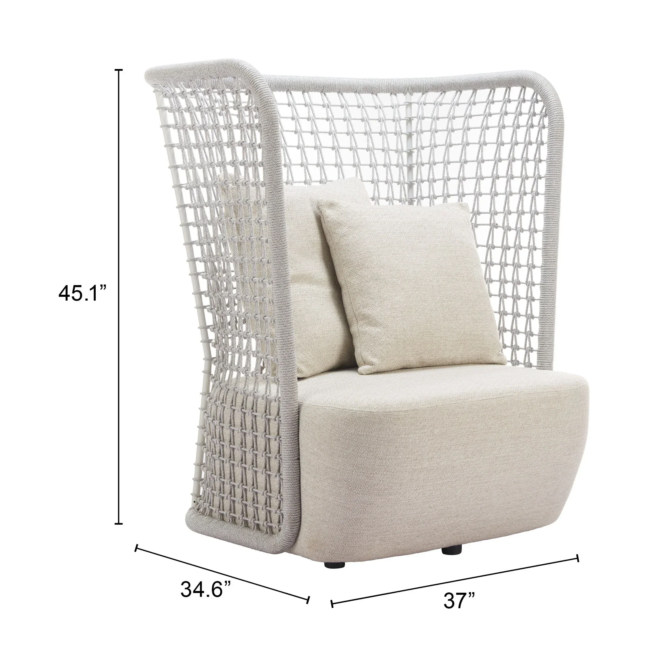 Hudu Accent Chair Beige - Image 7
