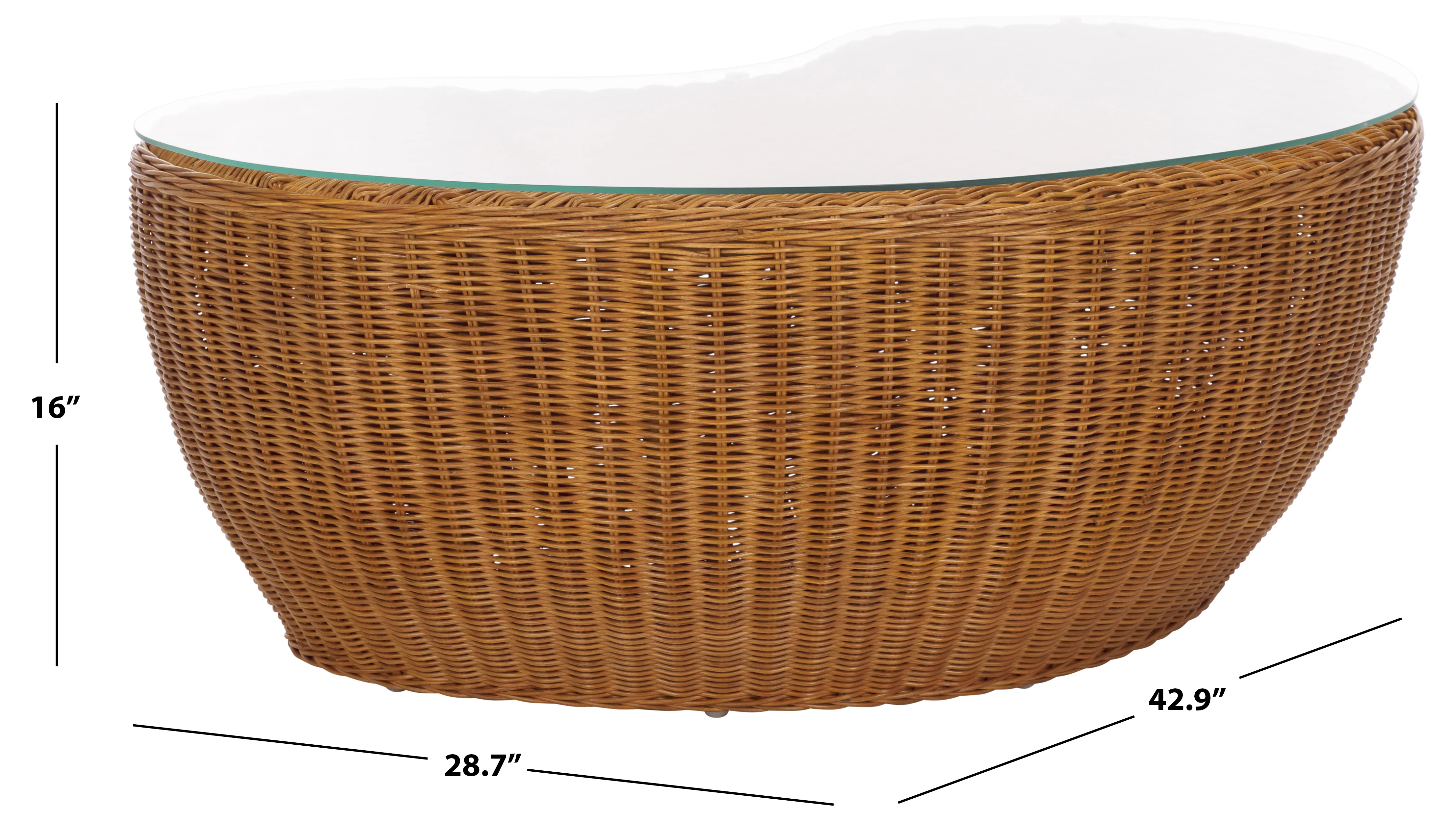 Hylda Rattan Coffee Table - Image 7