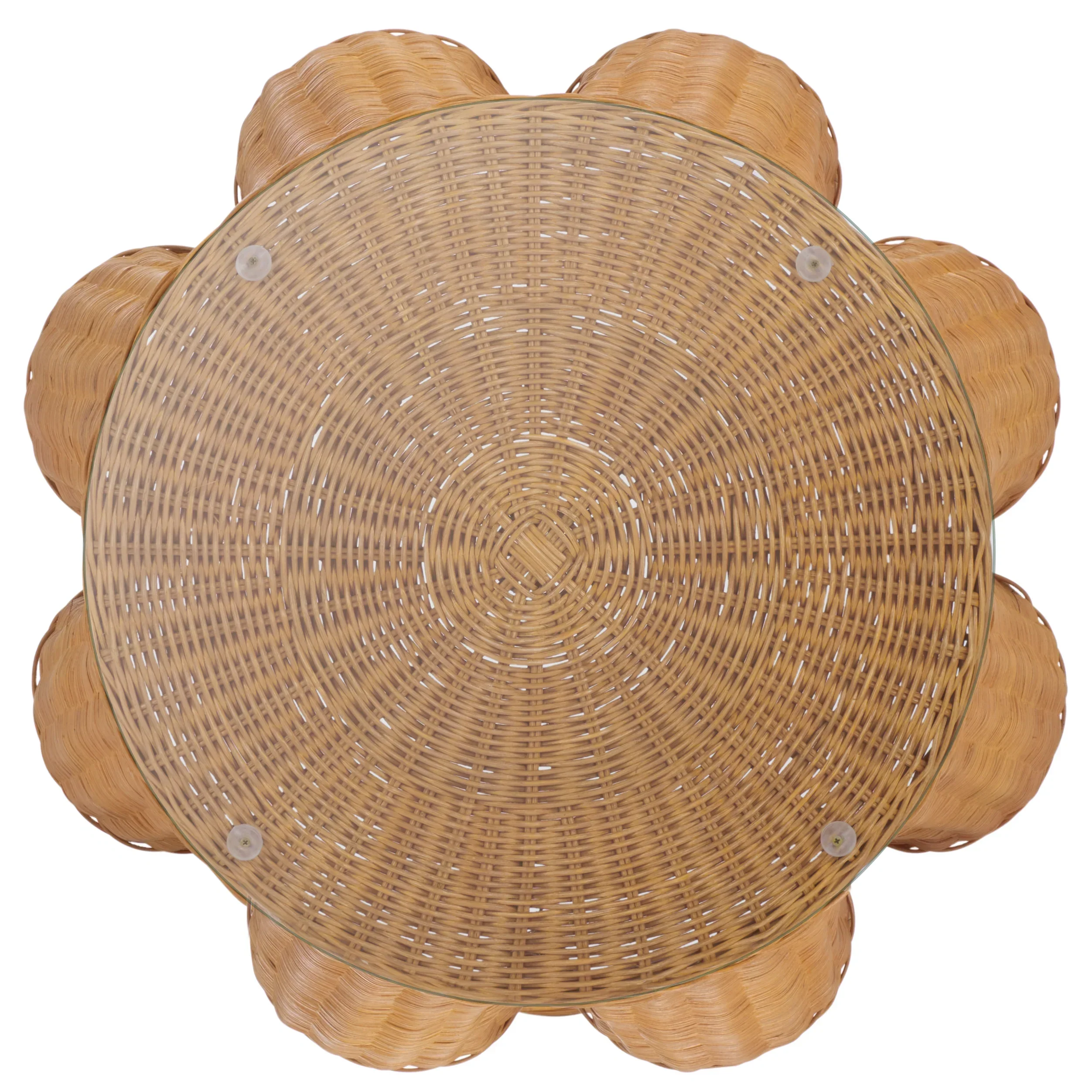 Hylda Round Rattan Accent Table - Image 7