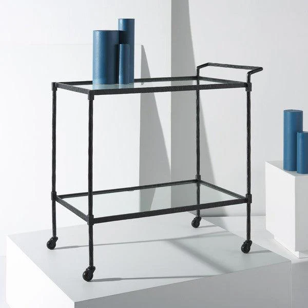 Isabellina Metal And Glass Bar Cart - Image 10