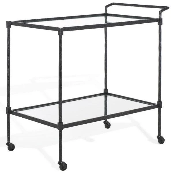 Isabellina Metal And Glass Bar Cart - Image 11